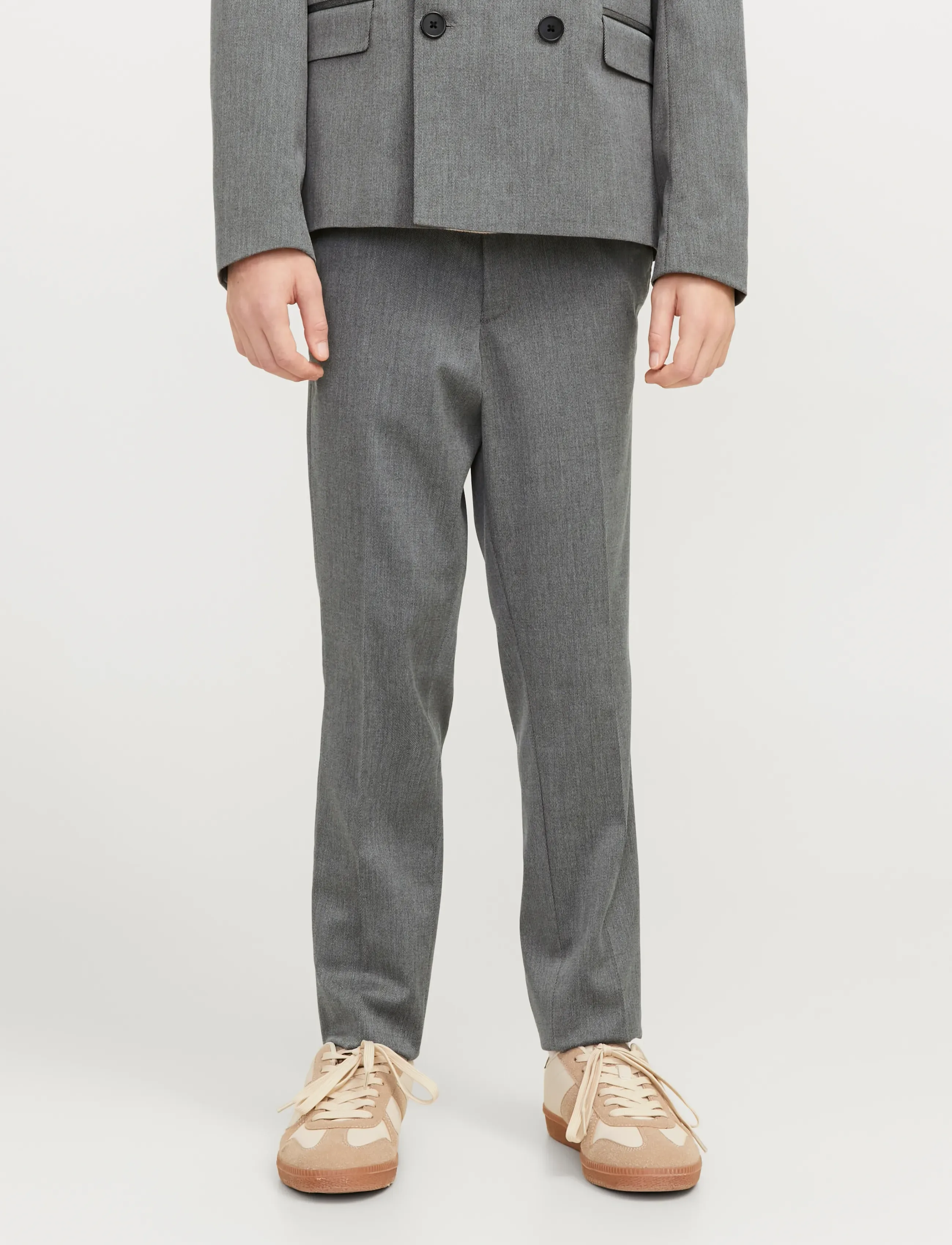 Jack & Jones JPRBUSHWICK ASHTON TROUSER JNR - Underdele - DARK GREY / grey