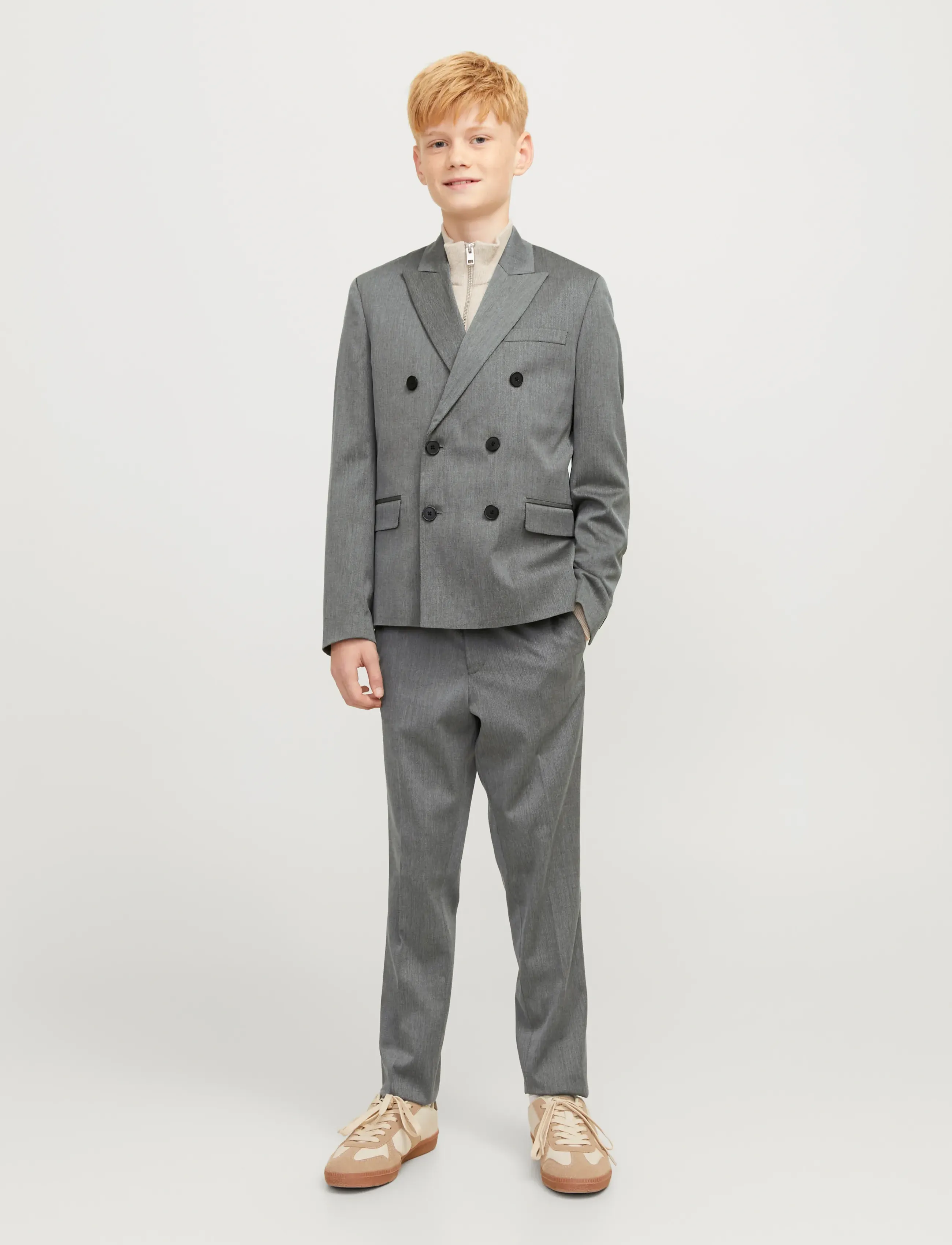 Jack & Jones - JPRBUSHWICK ASHTON TROUSER JNR - shop op leeftijd - dark grey - 3