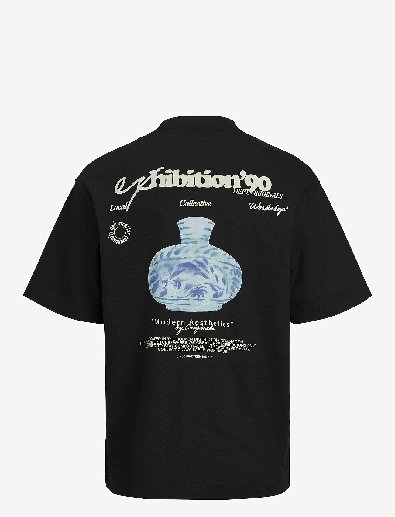 Jack & Jones - JORGREENPOINT BACK GRAPHIC TEE SS LN JNR - herbstliche kleidung - black - 1