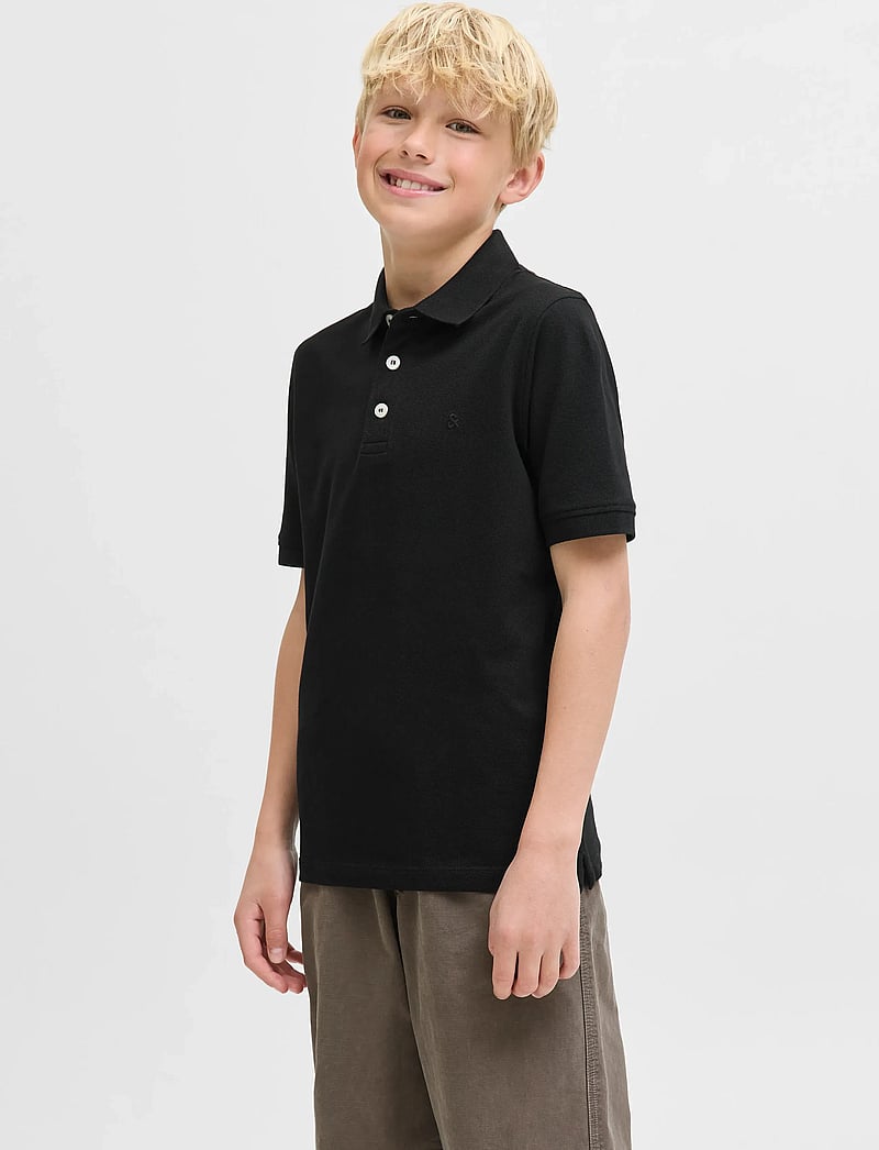 Jack & Jones - JJEPAULOS POLO SS NOOS JNR - lühikeste varrukatega polod - black - 0