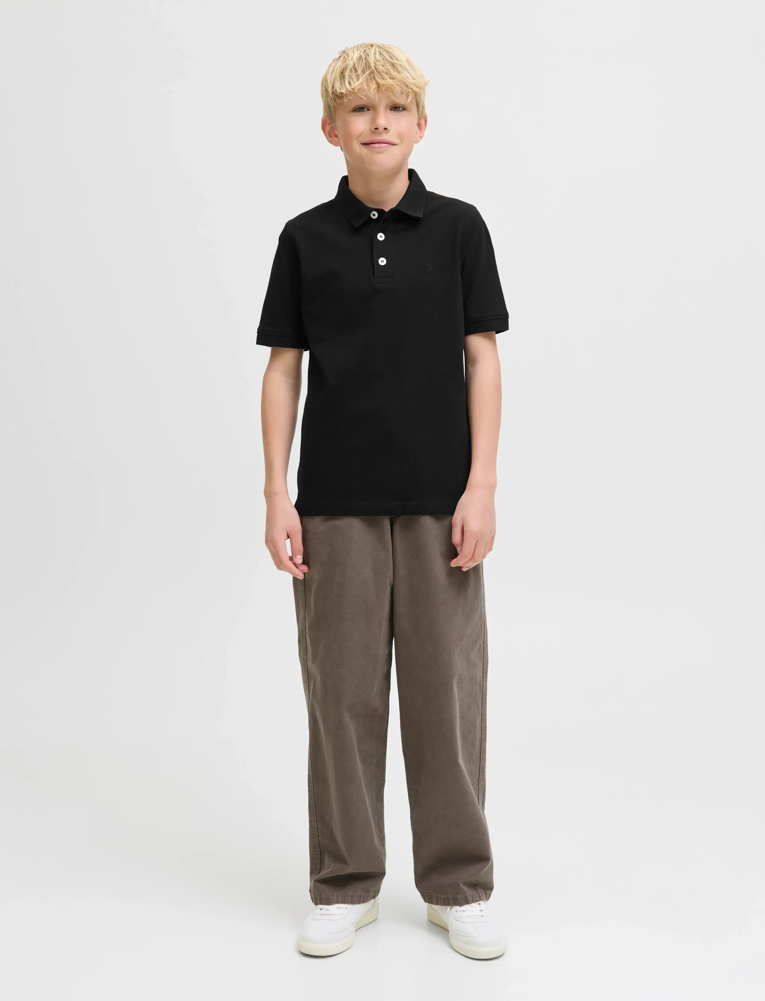 Jack & Jones - JJEPAULOS POLO SS NOOS JNR - polo krekli ar īsām piedurknēm - black - 3