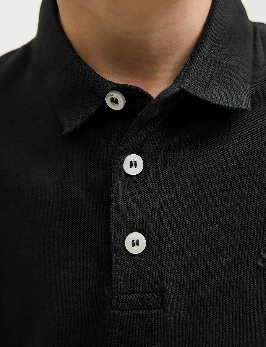 Jack & Jones - JJEPAULOS POLO SS NOOS JNR - polo krekli ar īsām piedurknēm - black - 4
