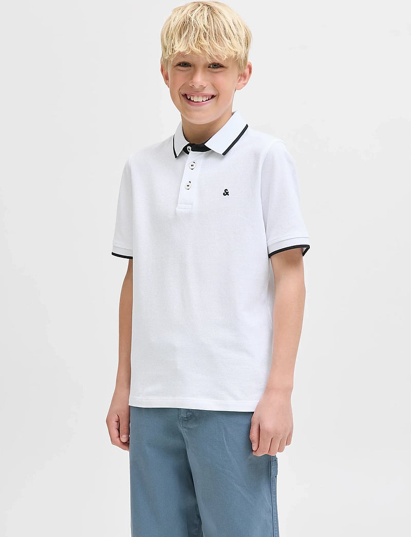 Jack & Jones - JJEPAULOS POLO SS NOOS JNR - kurzärmelig - white - 0