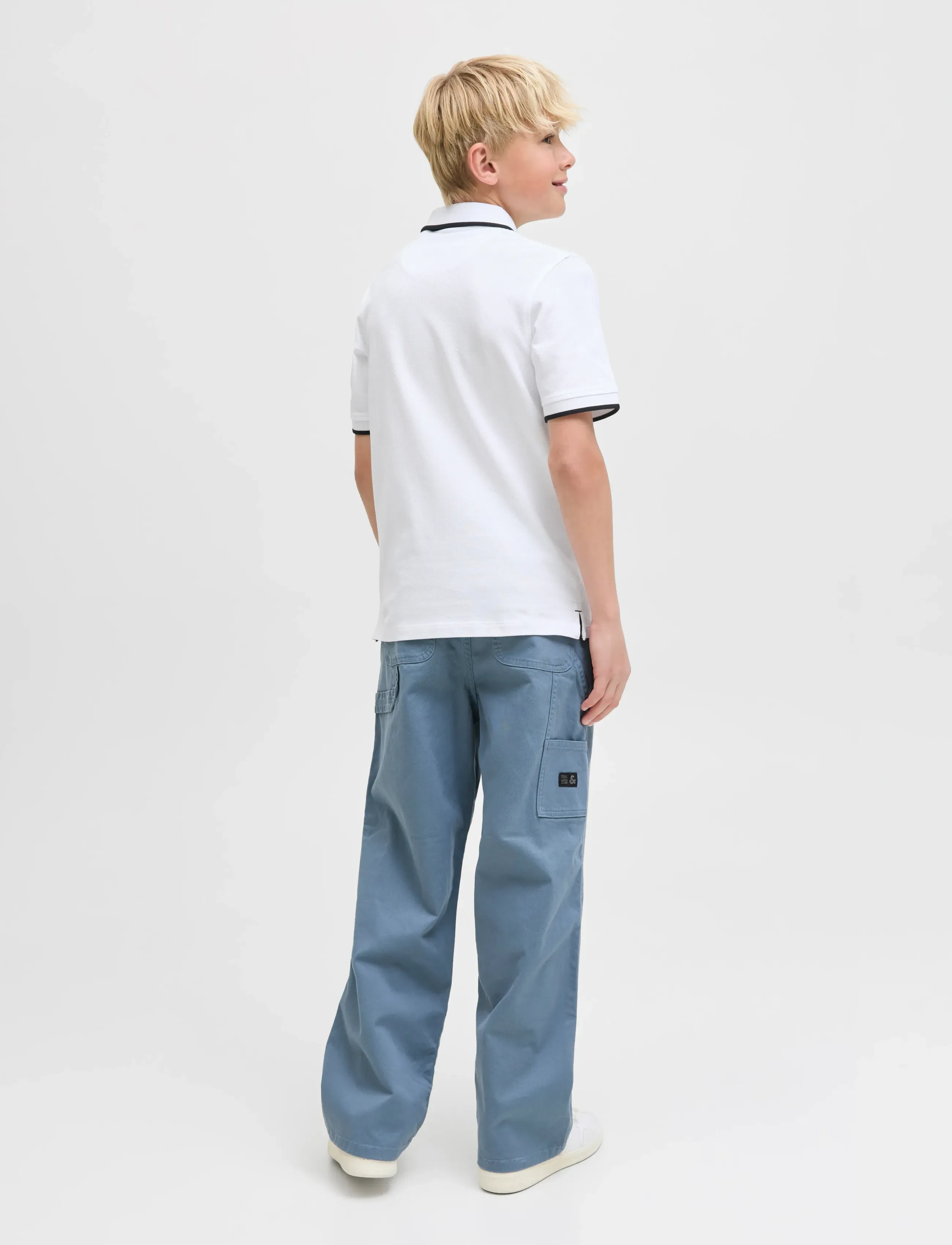 Jack & Jones - JJEPAULOS POLO SS NOOS JNR - kortærmede poloer - white - 3