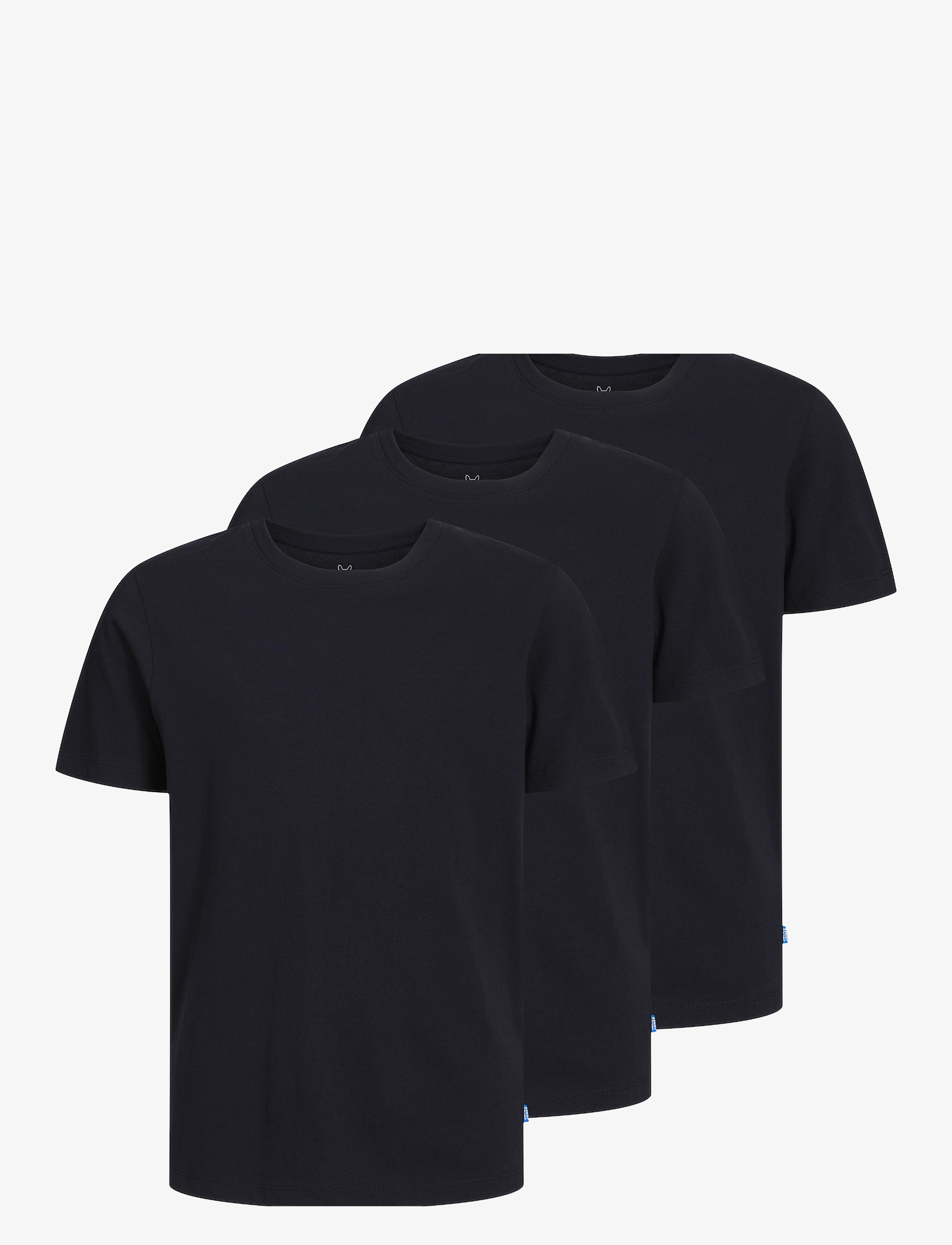 Jack & Jones JJEORGANIC BASIC TEE SS 3PK MP NOOS JNR - Kampanja - BLACK / black