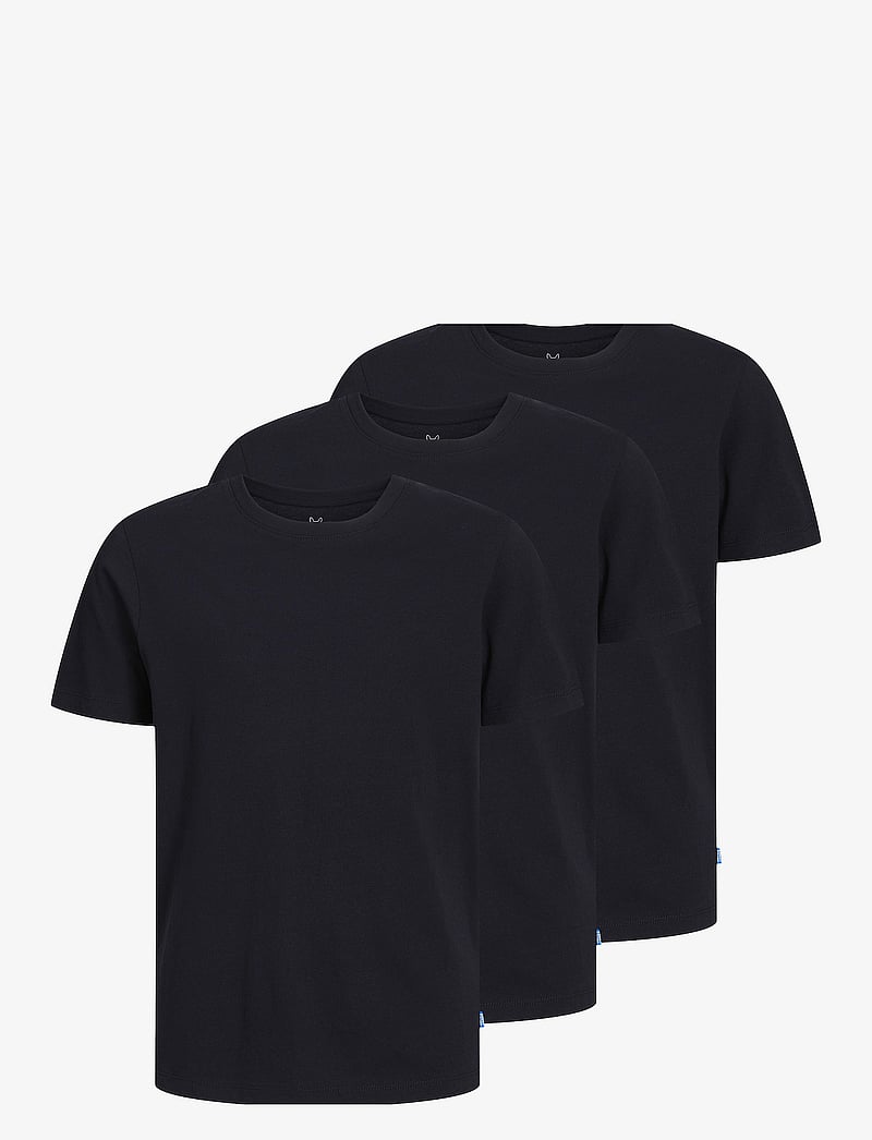 Jack & Jones - JJEORGANIC BASIC TEE SS 3PK MP NOOS JNR - kortærmede t-shirts - black - 0