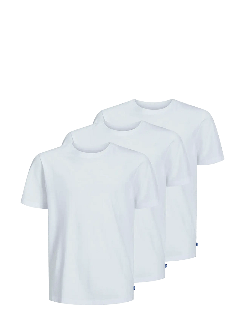 Jack & Jones - JJEORGANIC BASIC TEE SS 3PK MP NOOS JNR - kortærmede t-shirts - white - 0