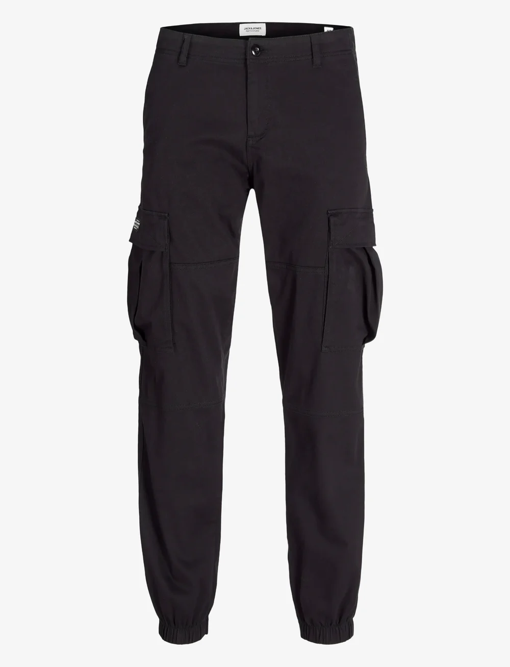 Jack & Jones - JPSTKANE JJJONNIE CUFFED CARGO MNI - kargopüksid - black - 0