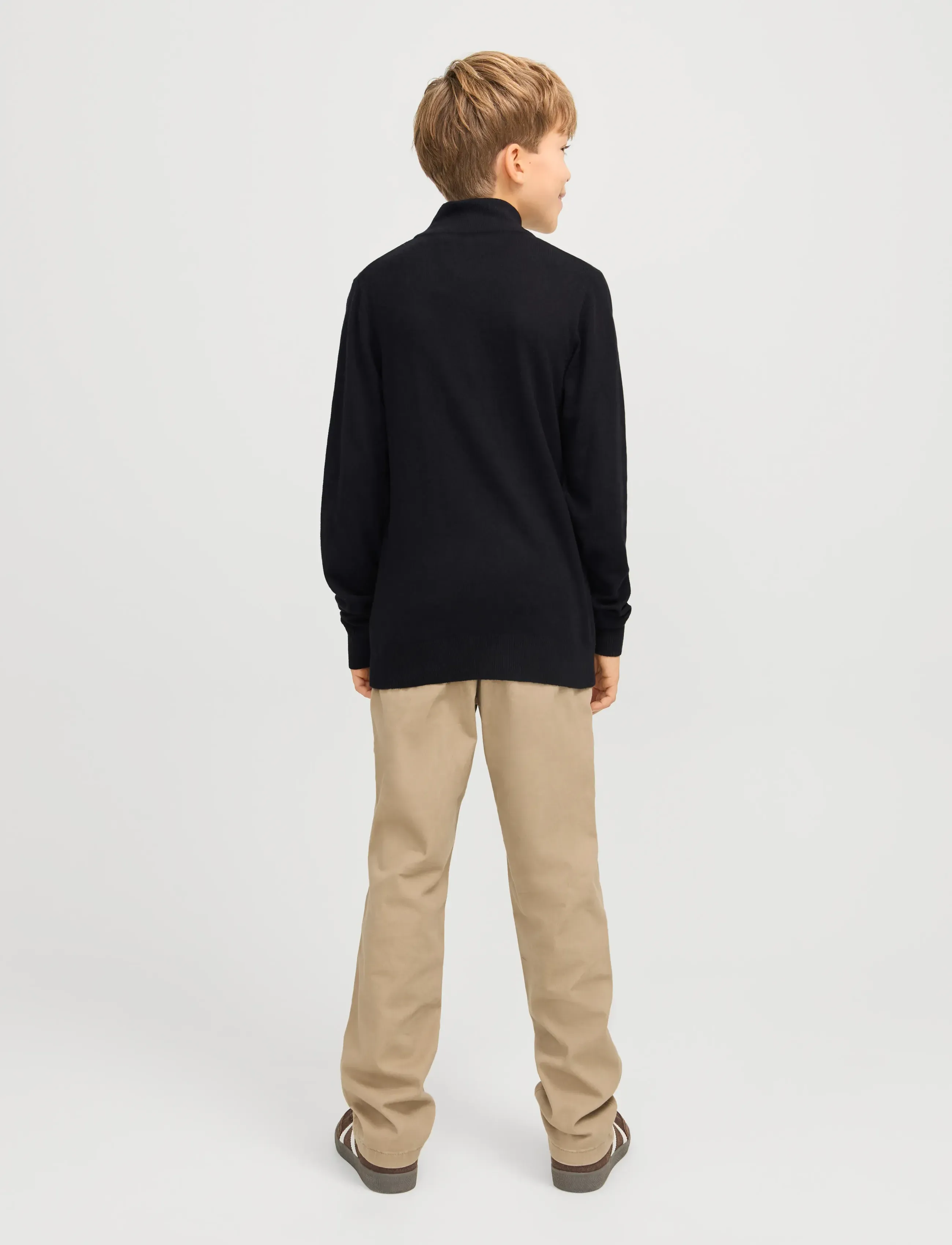 Jack & Jones - JJEEMIL KNIT HALF ZIP NOOS JNR - pullover - black - 2