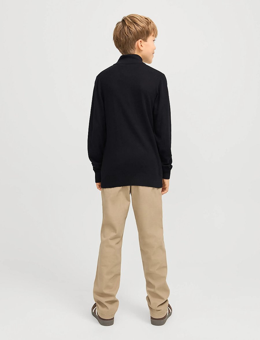 Jack & Jones - JJEEMIL KNIT HALF ZIP NOOS JNR - pullover - black - 2