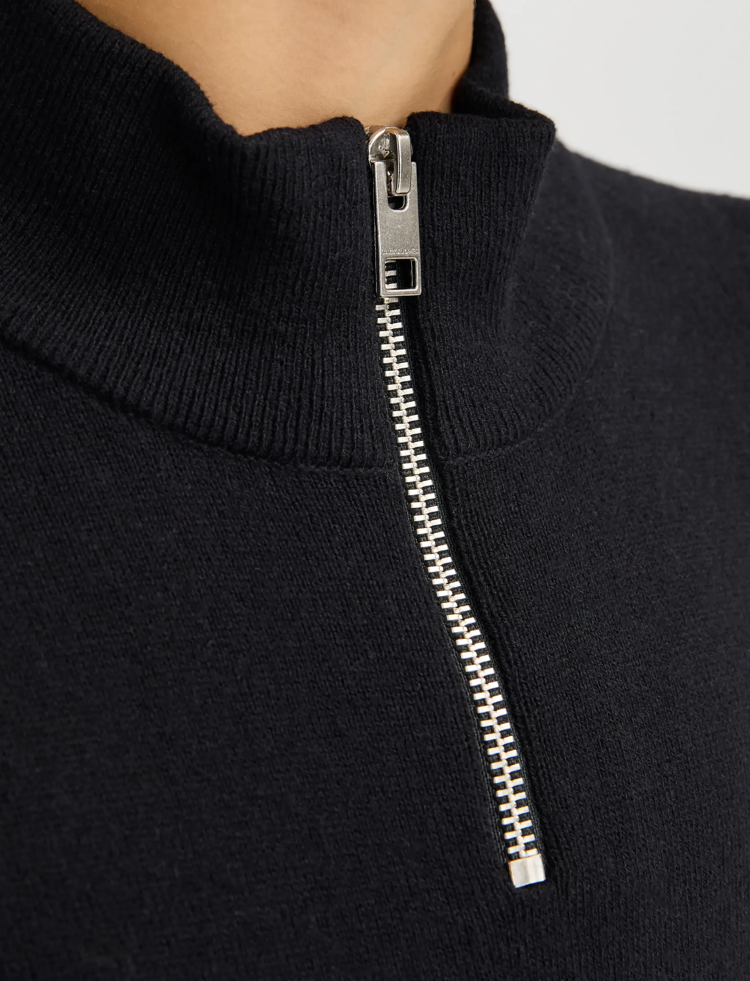 Jack & Jones - JJEEMIL KNIT HALF ZIP NOOS JNR - pullover - black - 5