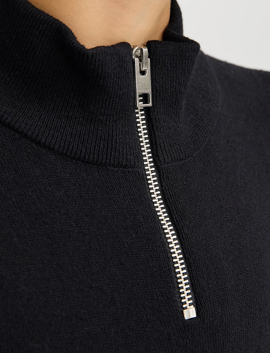 Jack & Jones - JJEEMIL KNIT HALF ZIP NOOS JNR - pullover - black - 5