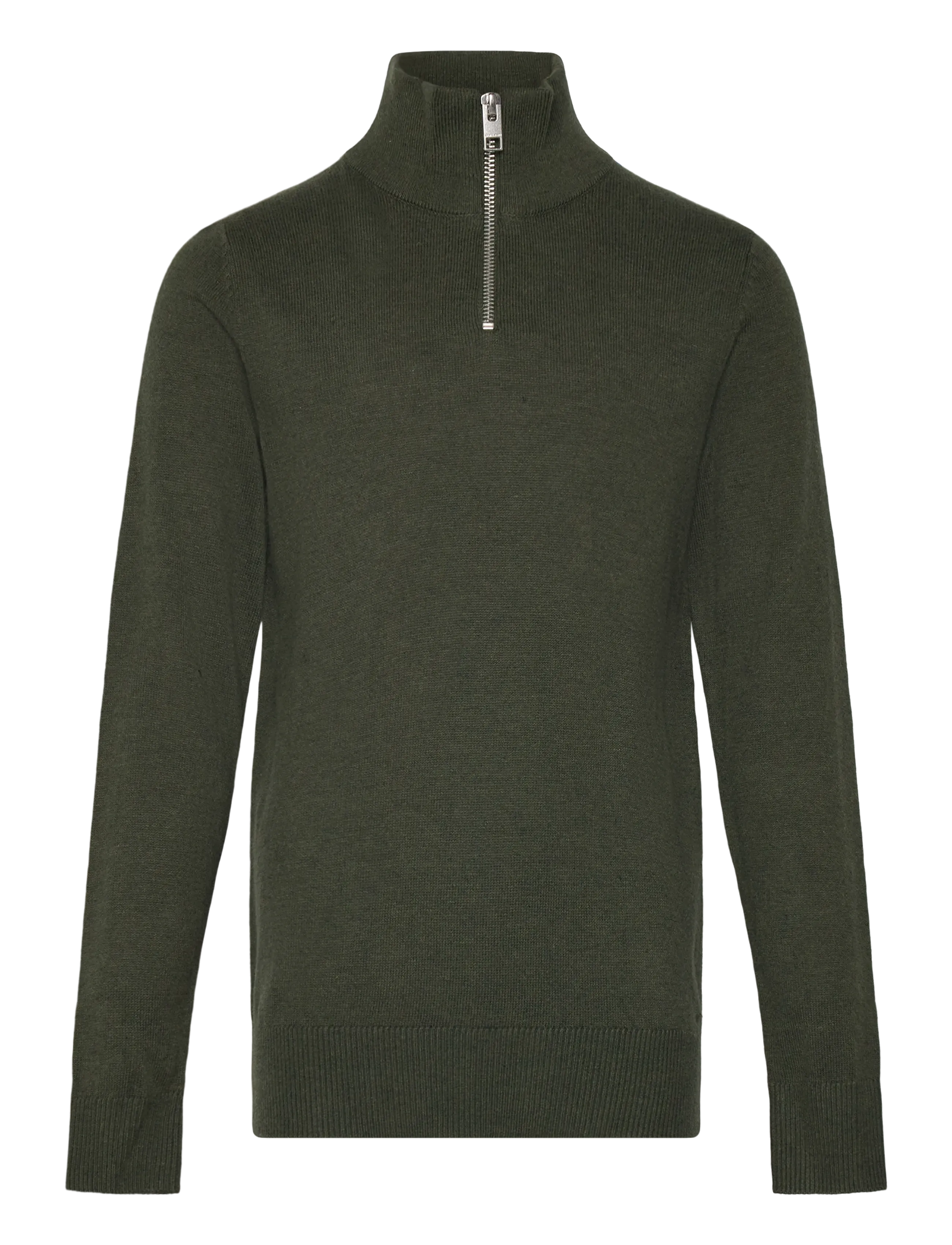 Jack & Jones JJEEMIL KNIT HALF ZIP NOOS JNR - Strickmode - DUFFEL BAG / khaki/green