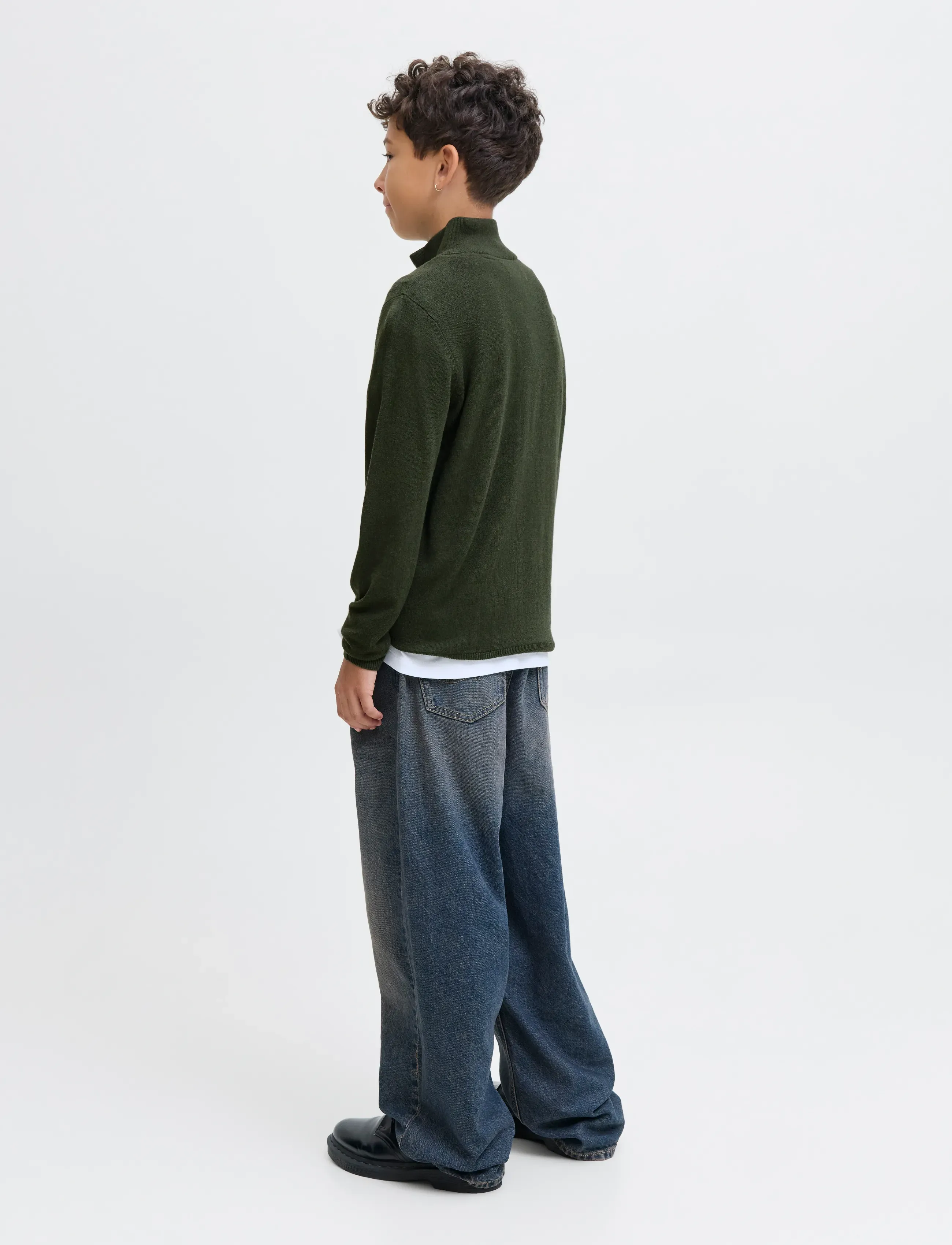 Jack & Jones - JJEEMIL KNIT HALF ZIP NOOS JNR - pullover - duffel bag - 3