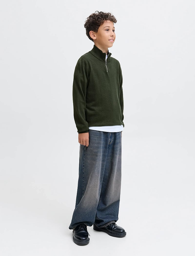 Jack & Jones - JJEEMIL KNIT HALF ZIP NOOS JNR - pullover - duffel bag - 4