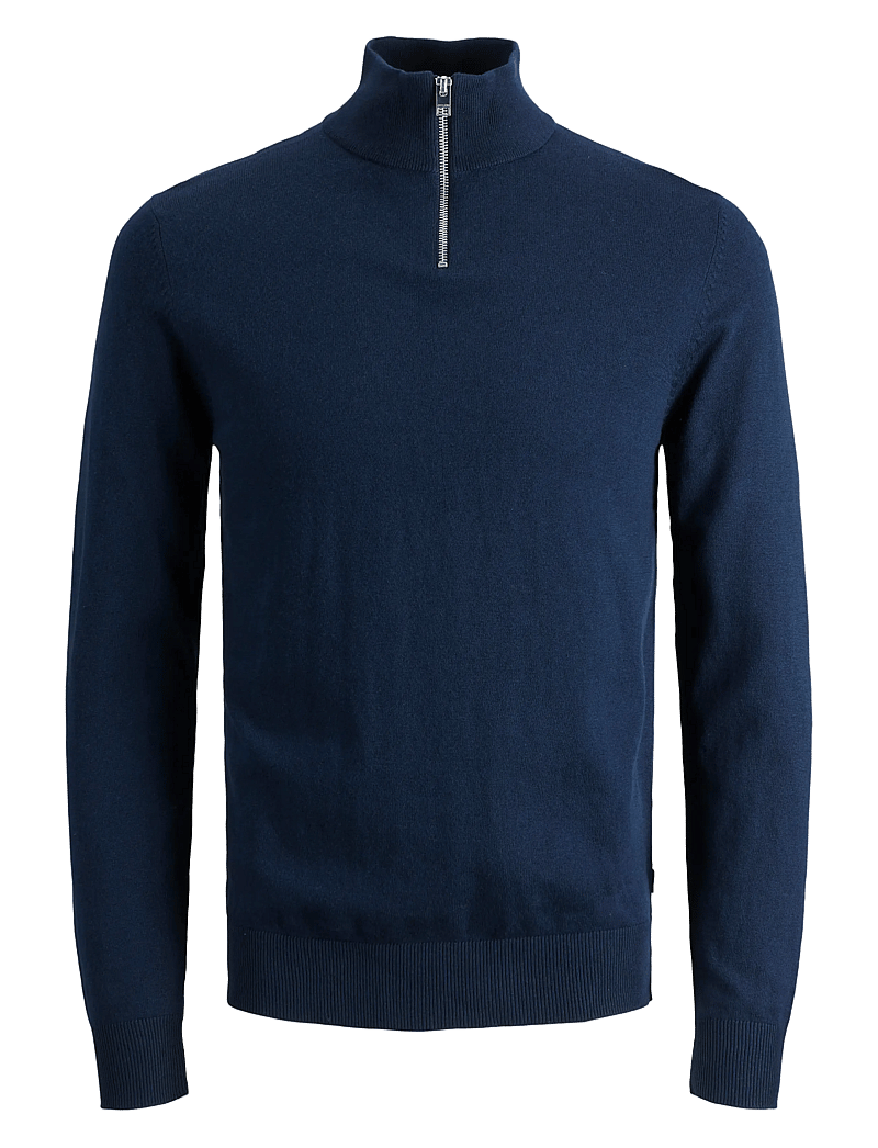 Jack & Jones - JJEEMIL KNIT HALF ZIP NOOS JNR - trøjer - navy blazer - 1