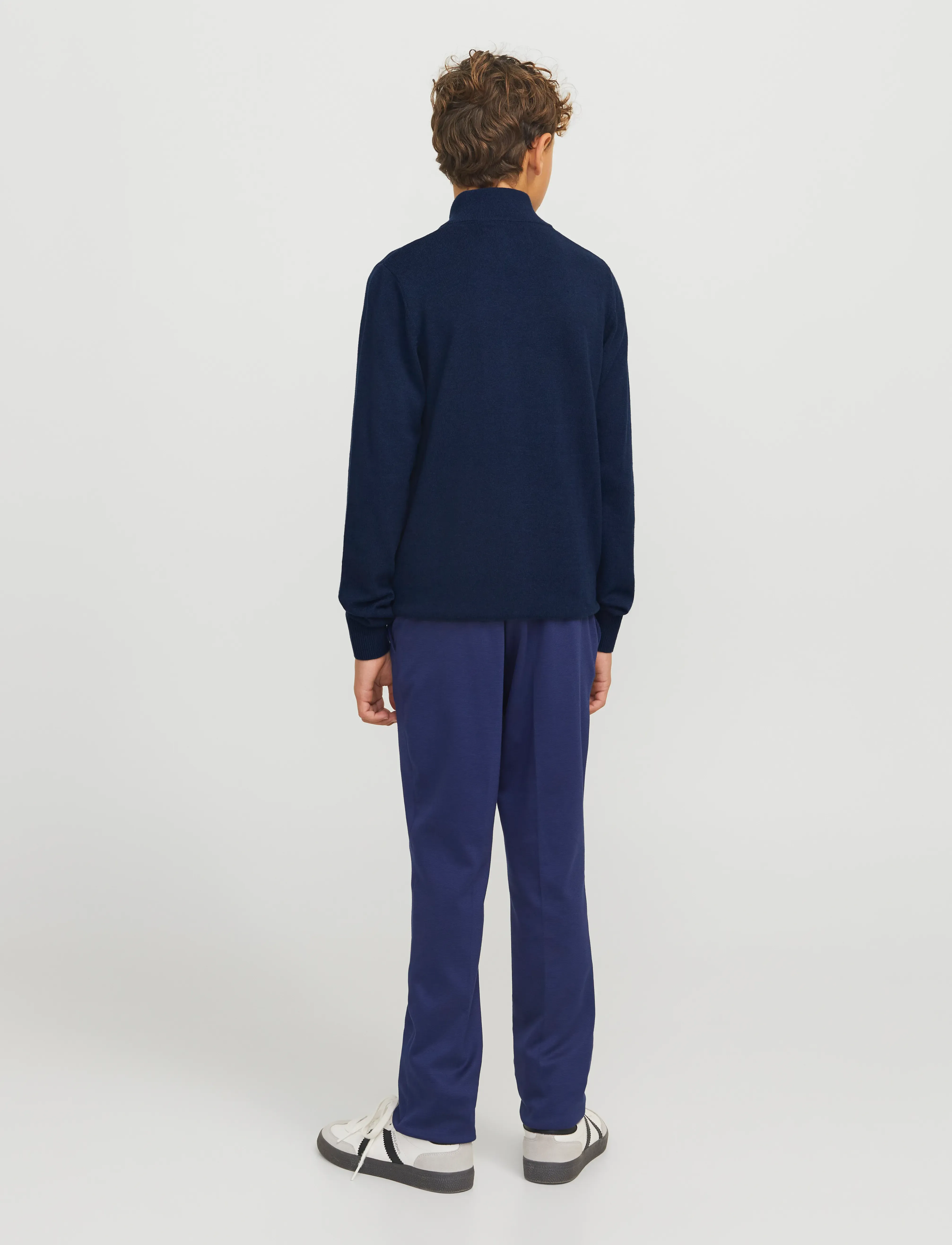 Jack & Jones - JJEEMIL KNIT HALF ZIP NOOS JNR - džemprid - navy blazer - 2