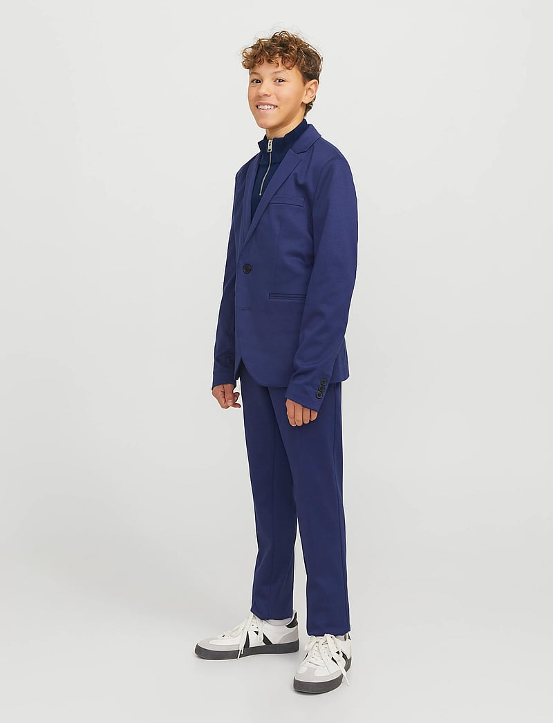 Jack & Jones - JJEEMIL KNIT HALF ZIP NOOS JNR - trøjer - navy blazer - 3