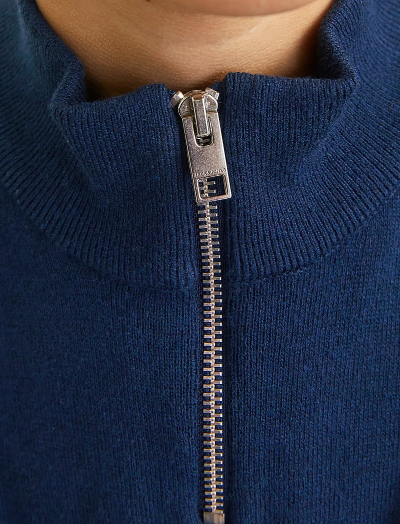 Jack & Jones - JJEEMIL KNIT HALF ZIP NOOS JNR - trøjer - navy blazer - 4