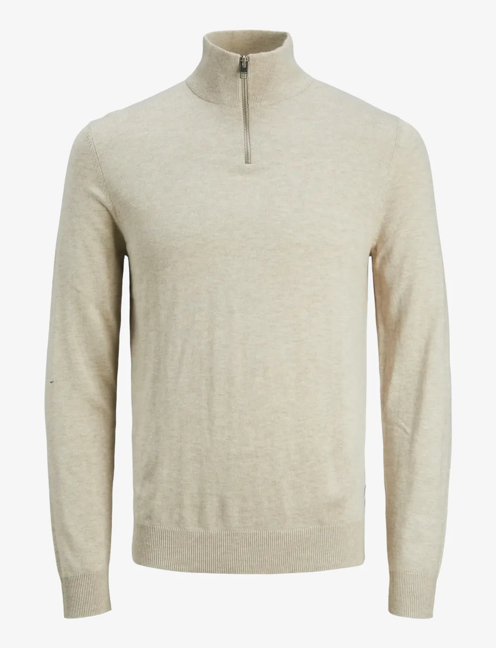 Jack & Jones - JJEEMIL KNIT HALF ZIP NOOS JNR - pullover - oatmeal - 1