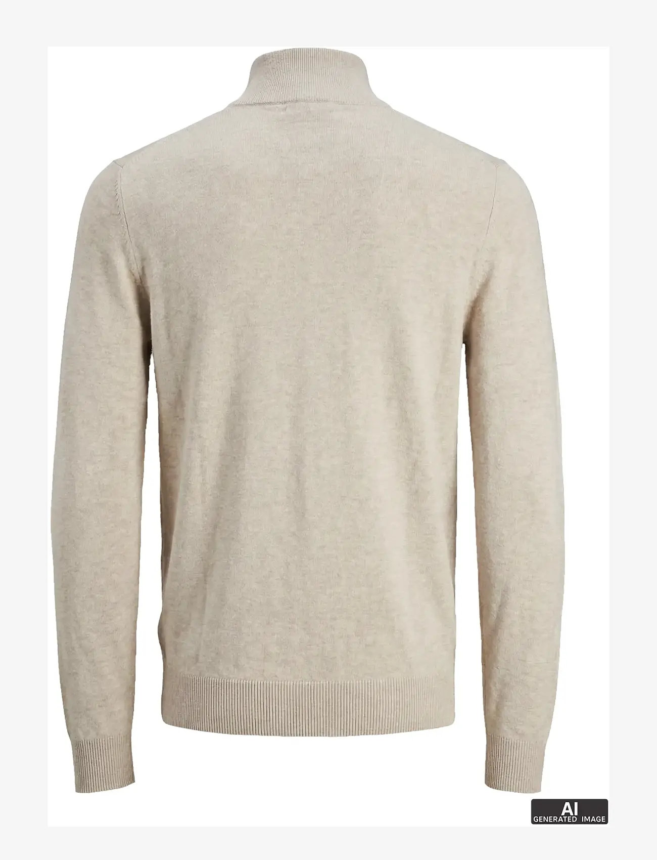 Jack & Jones - JJEEMIL KNIT HALF ZIP NOOS JNR - jumpers - oatmeal - 2