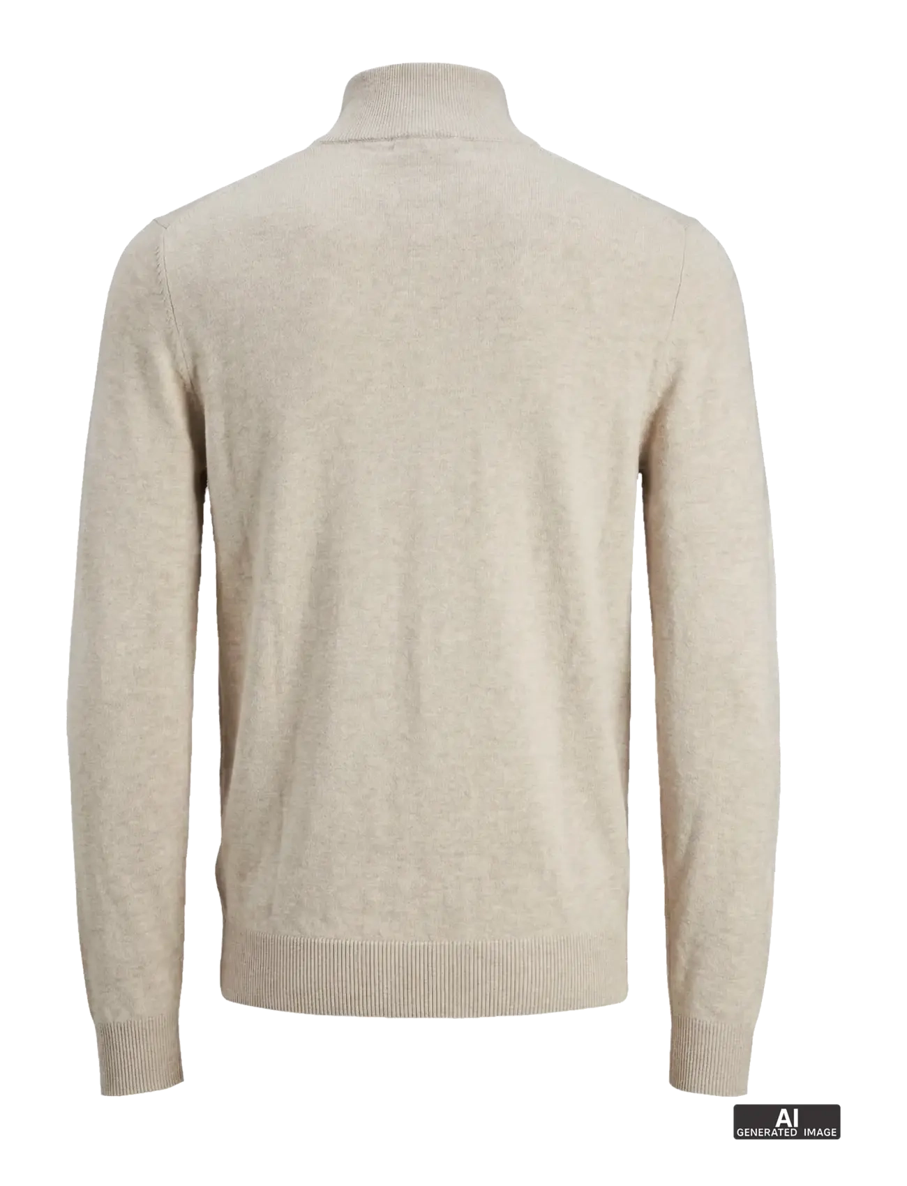 Jack & Jones - JJEEMIL KNIT HALF ZIP NOOS JNR - džemperiai - oatmeal - 2