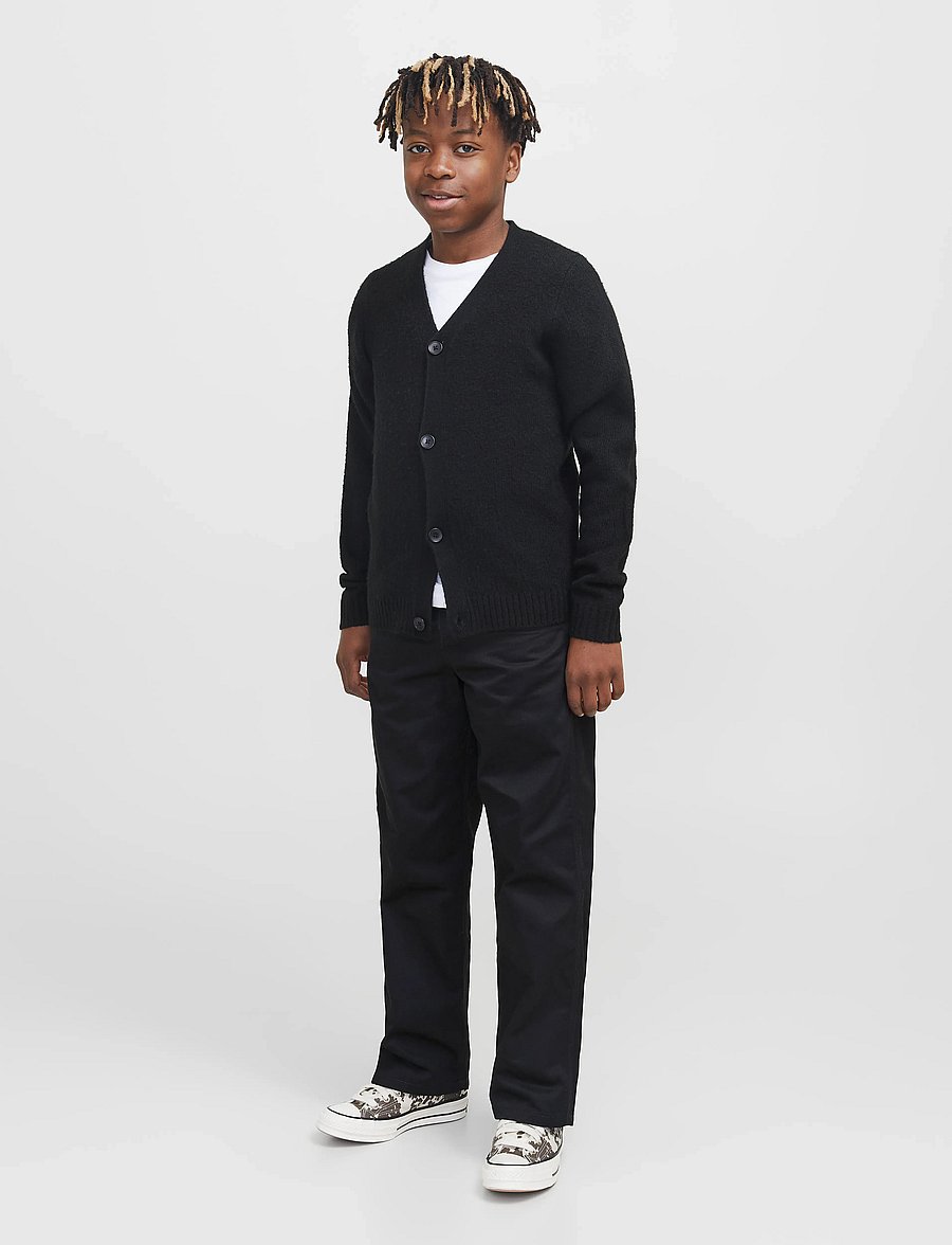 Jack & Jones - JPSTALEX CLEAN JJWORKER PANTS NOOS JNR - bukser - black - 4