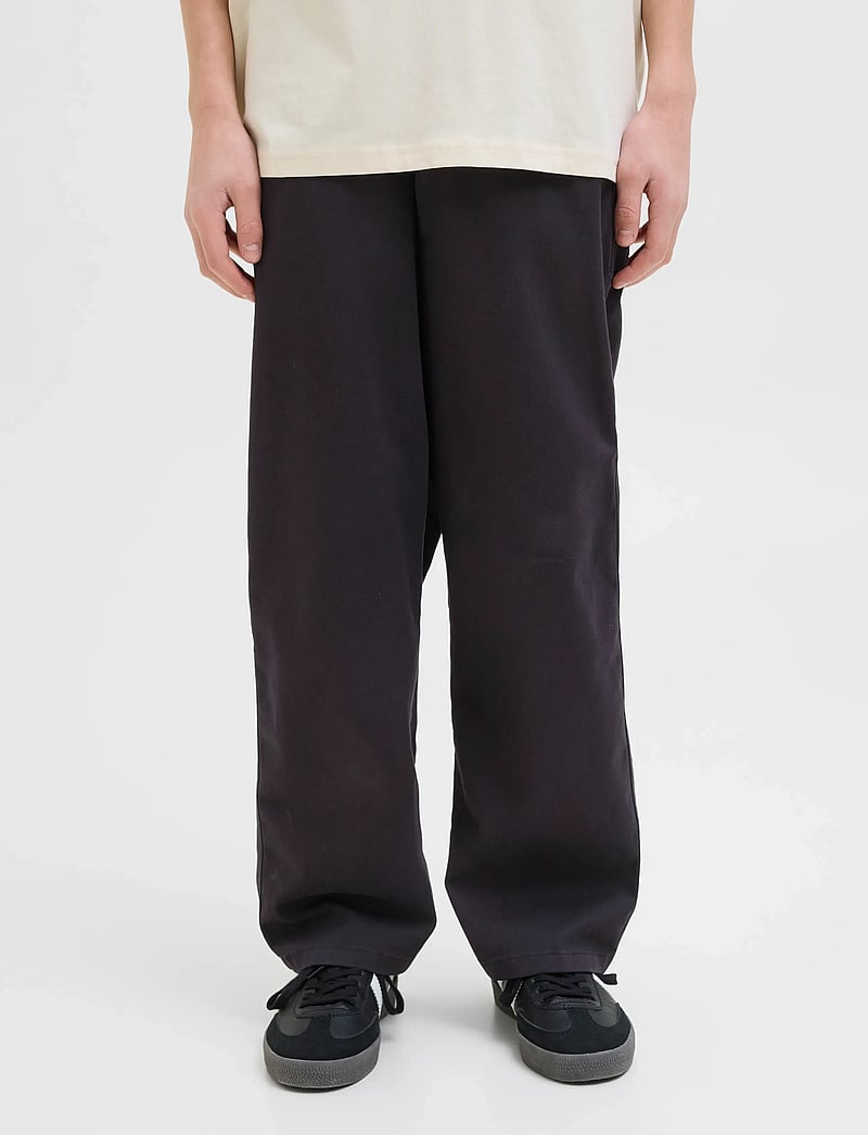 Jack & Jones - JPSTALEX CO JJCARPENTER PANTS NOOS JNR - tavalised teksad - black - 2