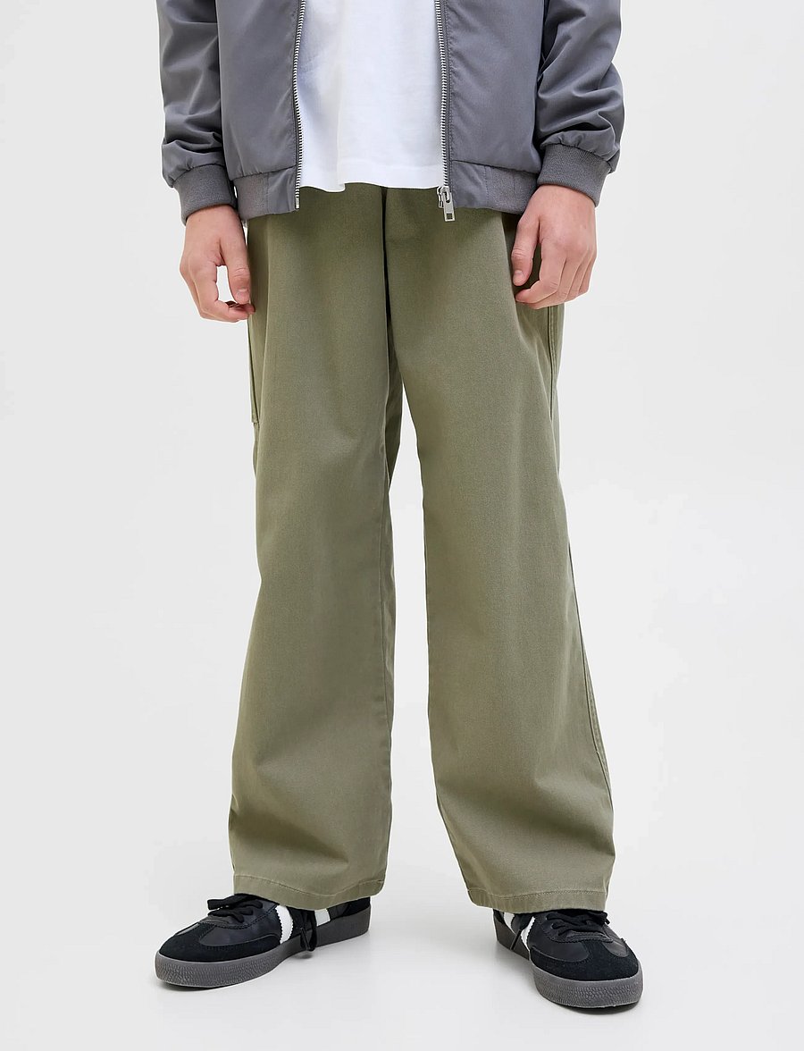 Jack & Jones - JPSTALEX CO JJCARPENTER PANTS NOOS JNR - regular piegriezuma džinsa bikses - dusty olive - 2
