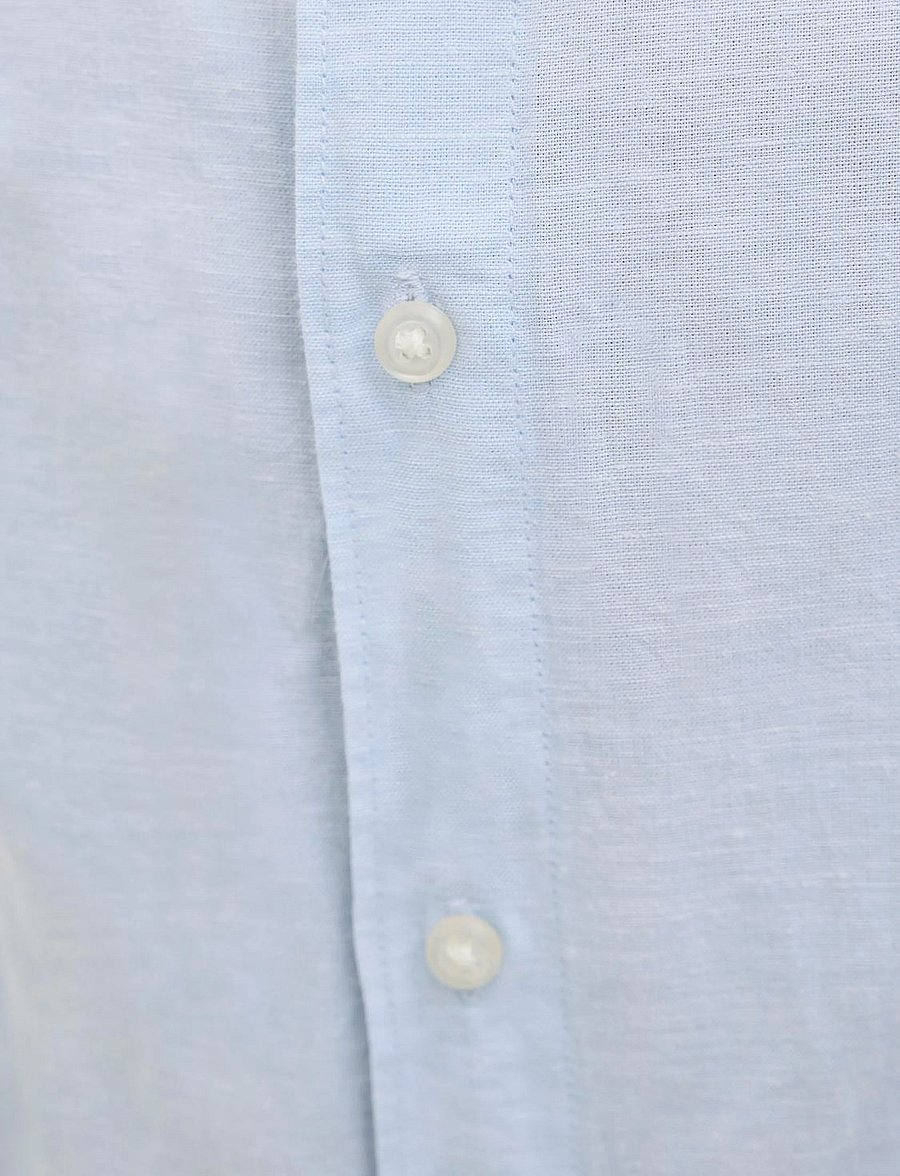 Jack & Jones - JJBREEZE LINEN BLEND SHIRT SS SN JNR - kurzärmlige hemden - chambray blue - 3