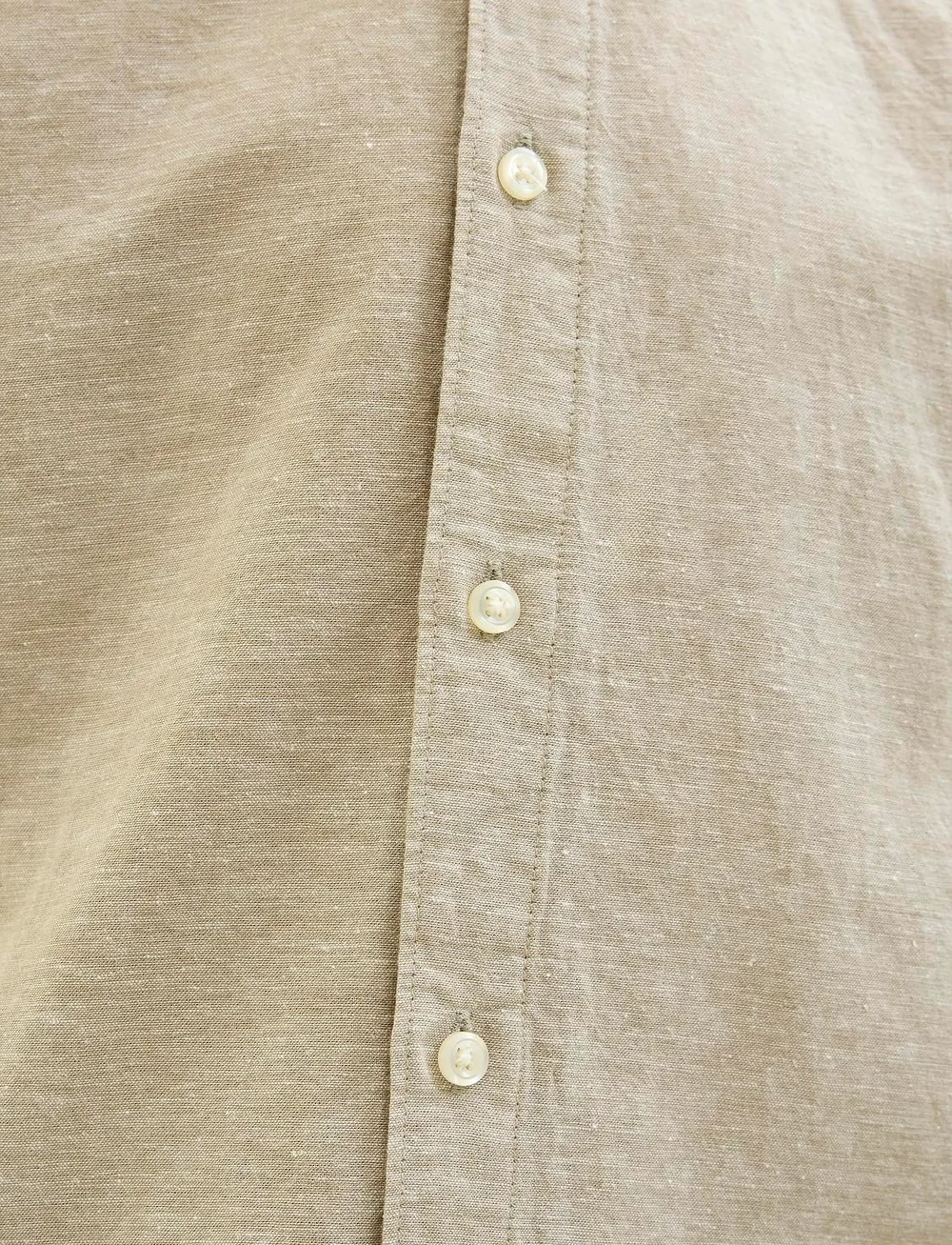 Jack & Jones - JJBREEZE LINEN BLEND SHIRT SS SN JNR - kurzärmlige hemden - crockery - 4