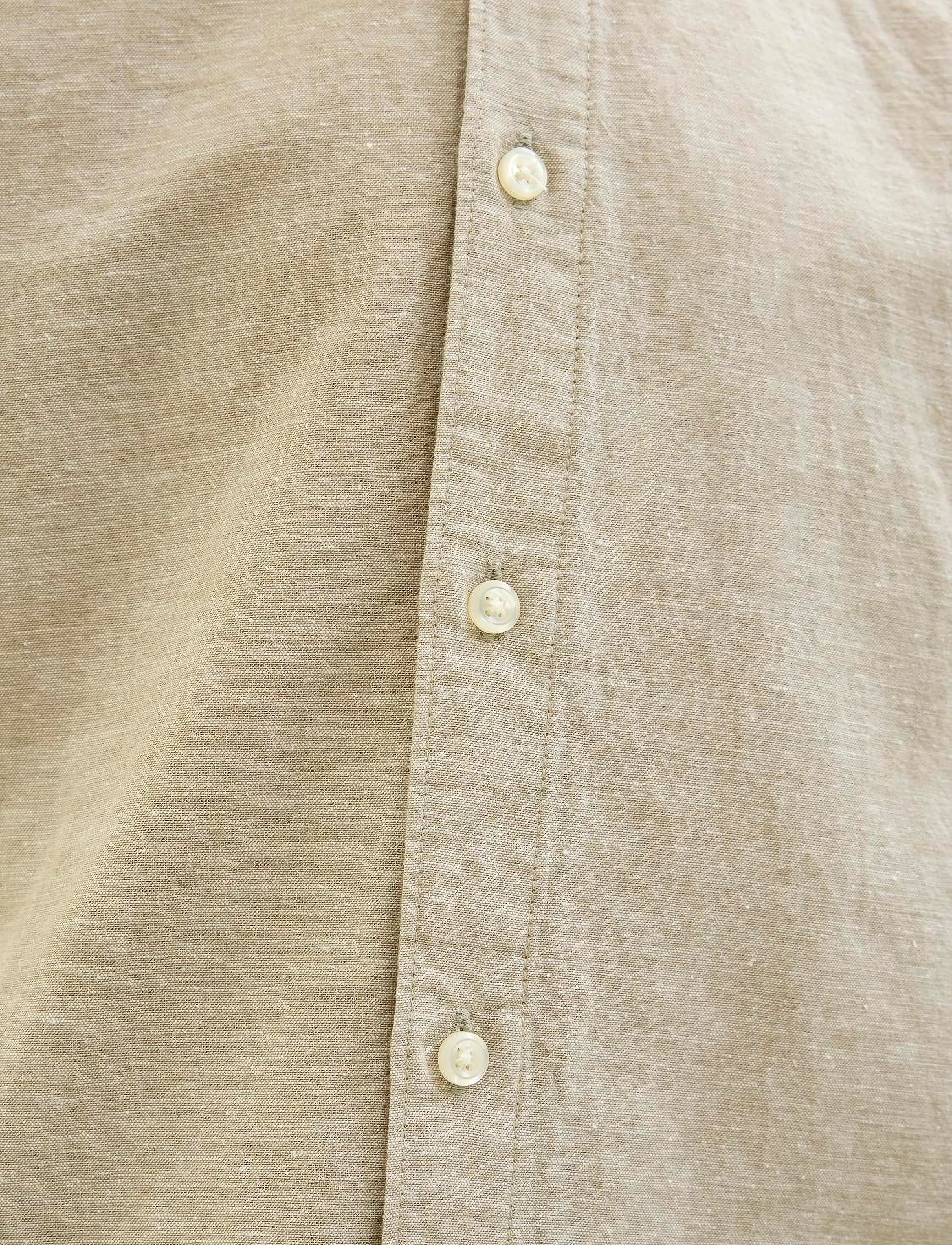 Jack & Jones - JJBREEZE LINEN BLEND SHIRT SS SN JNR - kortärmade skjortor - crockery - 4