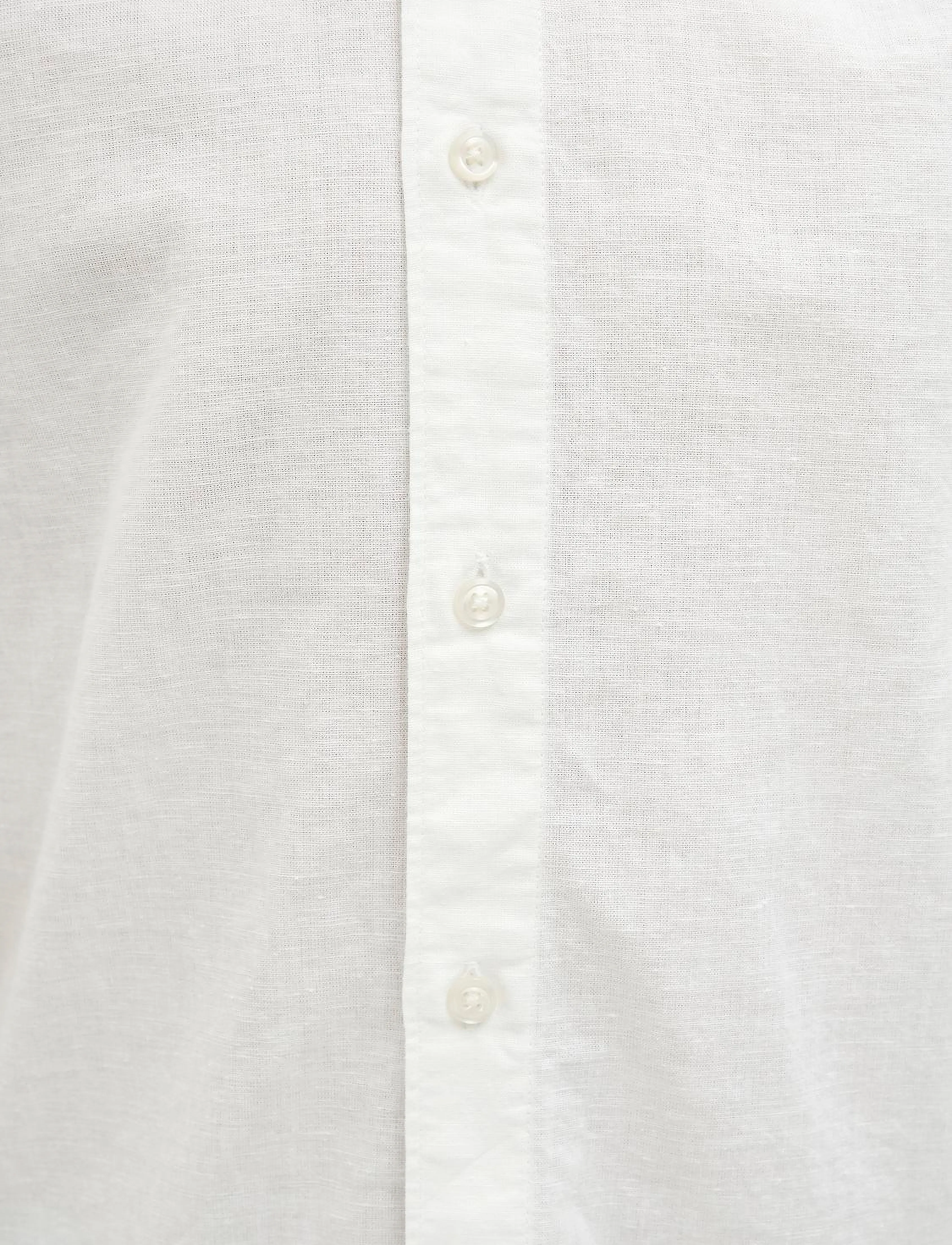 Jack & Jones - JJBREEZE LINEN BLEND SHIRT SS SN JNR - stutterma skyrtur - white - 3