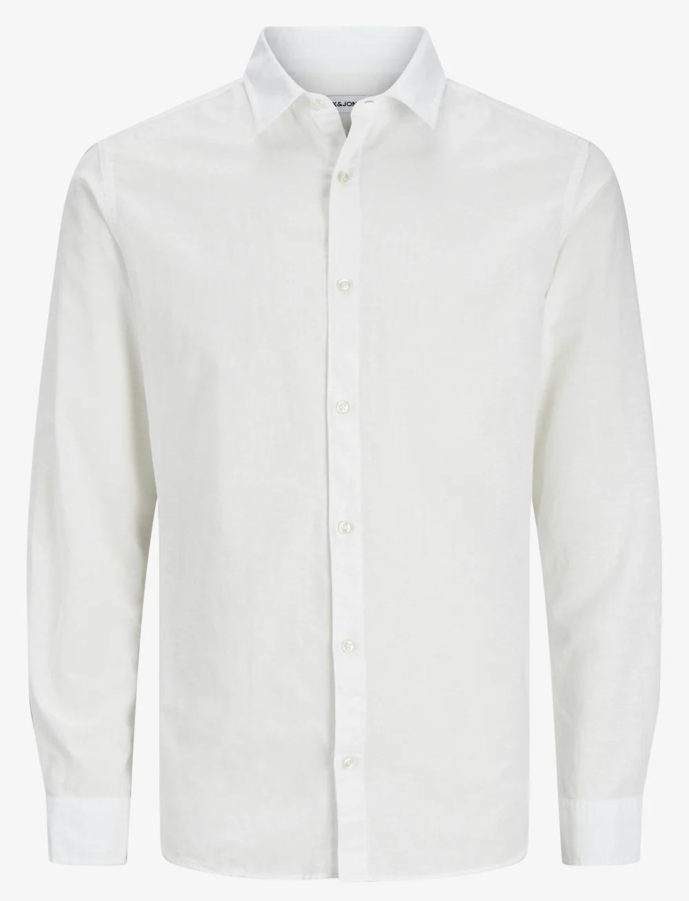 Jack & Jones - JJEBREEZE LINEN BLEND SHIRT LS SN JNR - langärmlige hemden - white - 1