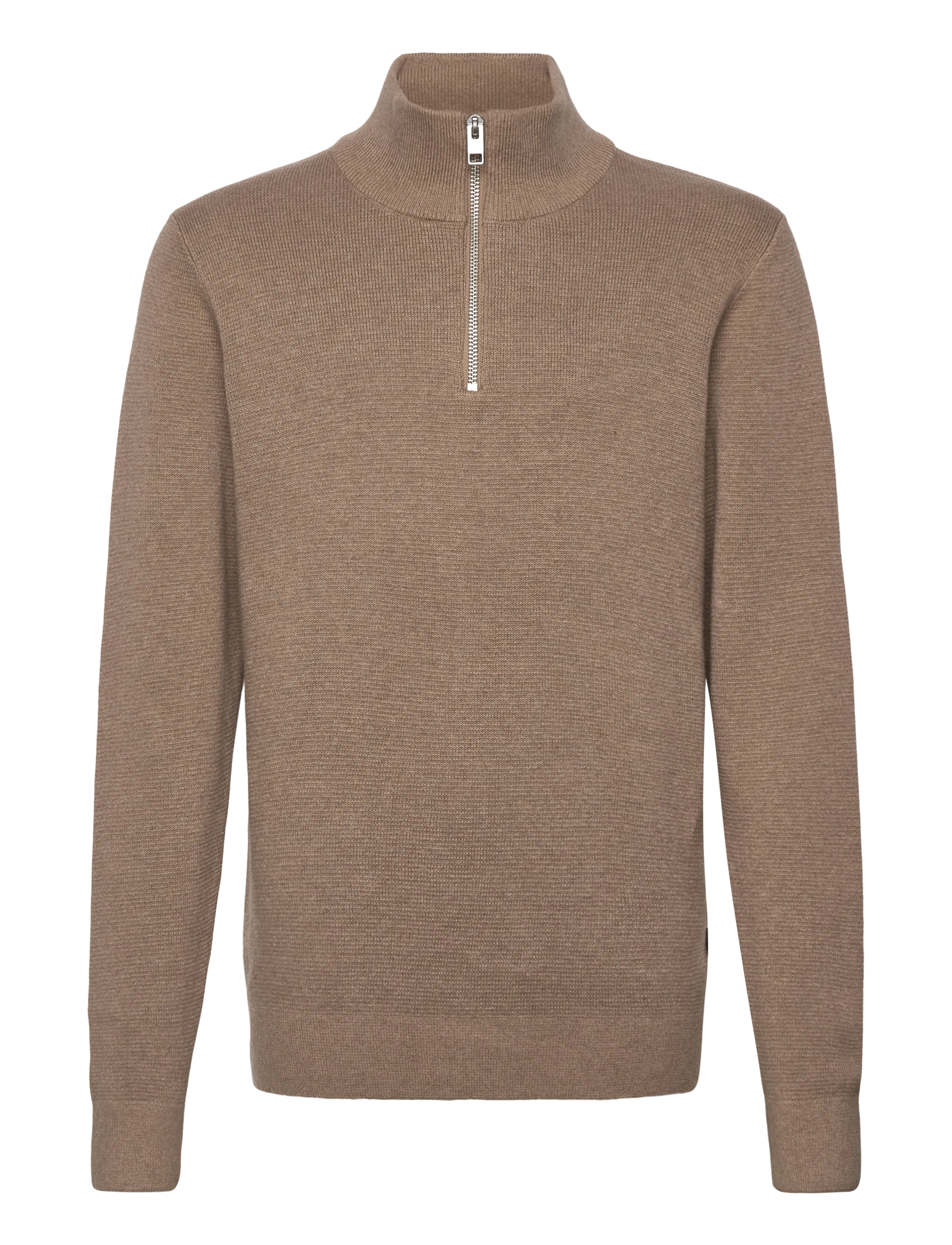 JACK & JONES Jprblamilano Stitch Knit Half Zip Jnr Beige - 176 - Kinder