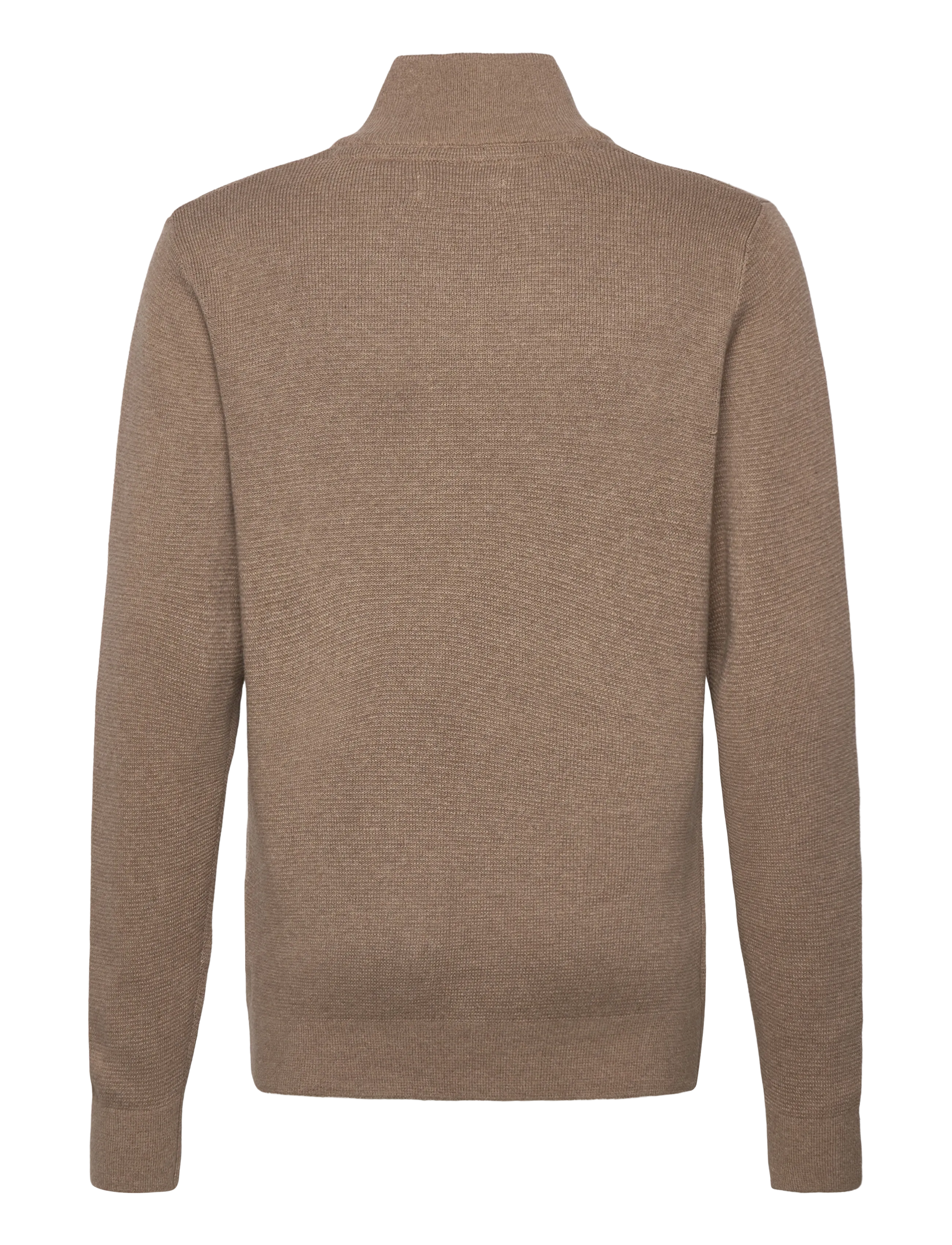 Jack & Jones - JPRBLAMILANO STITCH KNIT HALF ZIP  JNR - jumpers - greige - 1