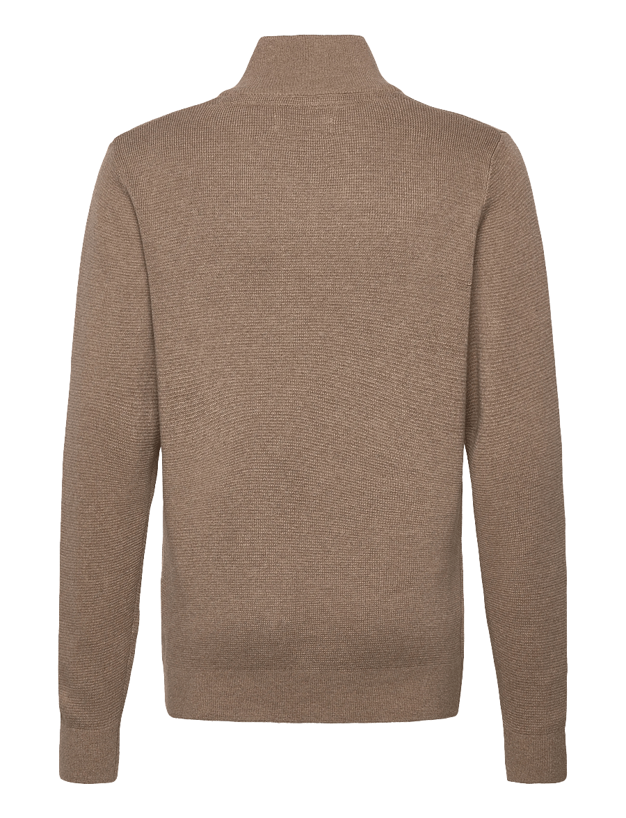 Jack & Jones - JPRBLAMILANO STITCH KNIT HALF ZIP JNR - pullover - greige - 1