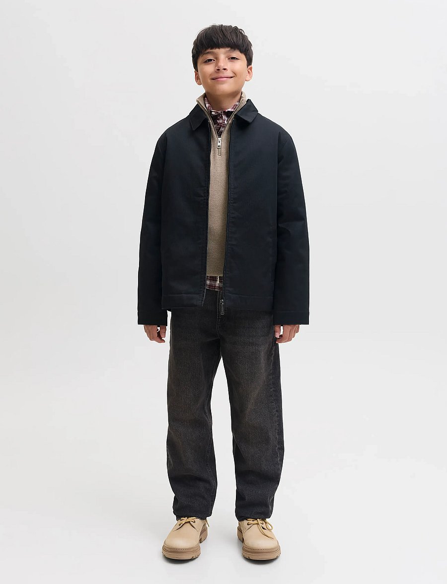 Jack & Jones - JPRBLAMILANO STITCH KNIT HALF ZIP JNR - trøjer - greige - 4