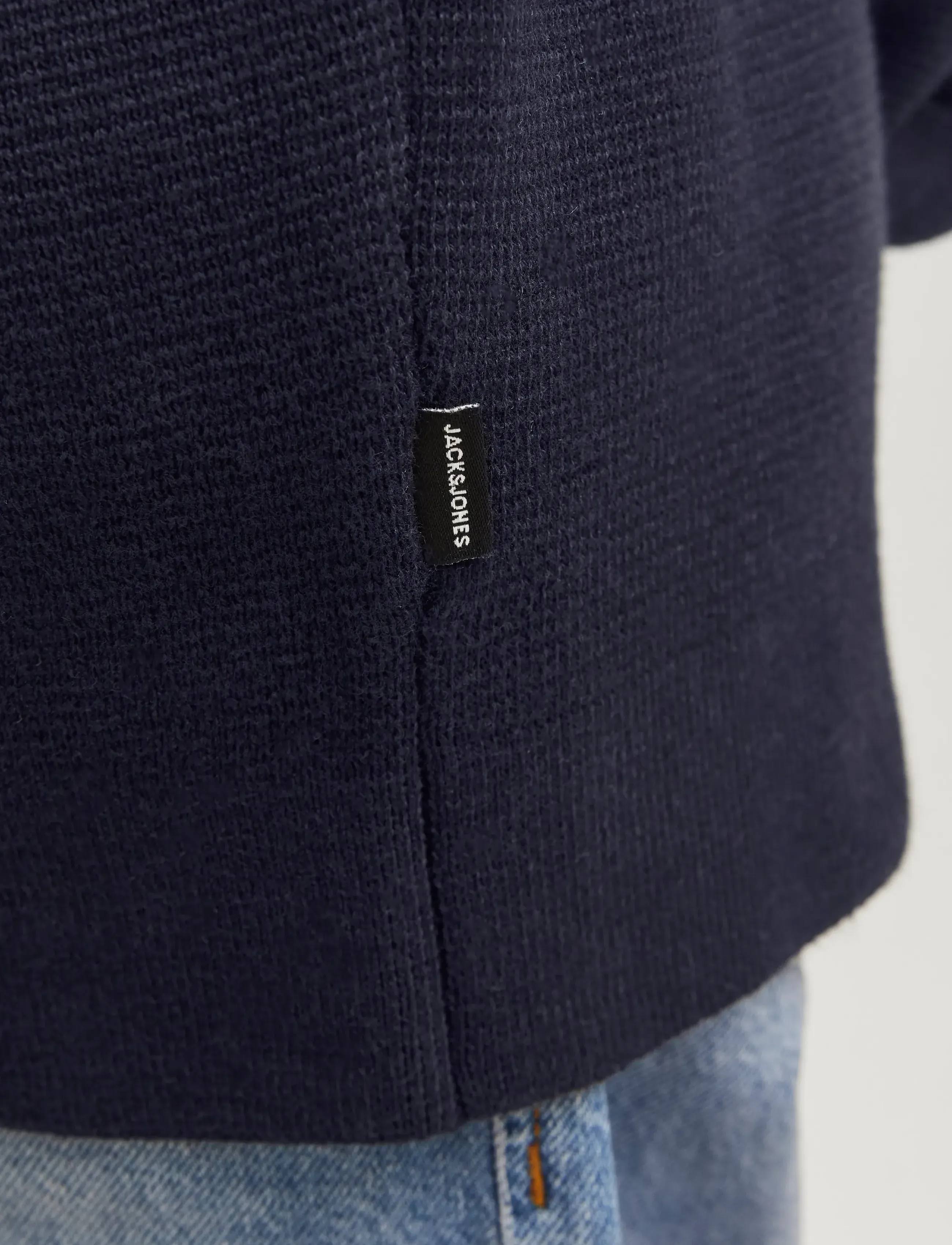 Jack & Jones - JPRBLAMILANO STITCH KNIT HALF ZIP  JNR - džemperiai - night sky - 4