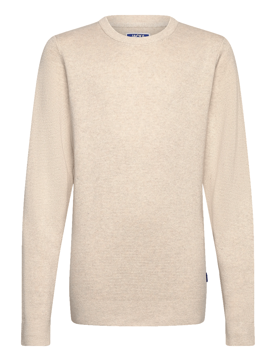 Jack & Jones - JPRBLAMILANO STITCH KNIT CREW NECK JNR - cloud dancer - 0