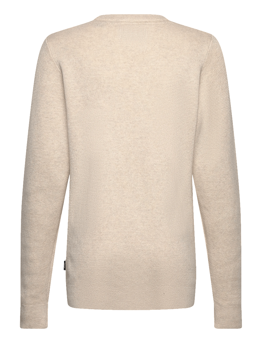 Jack & Jones - JPRBLAMILANO STITCH KNIT CREW NECK JNR - cloud dancer - 1