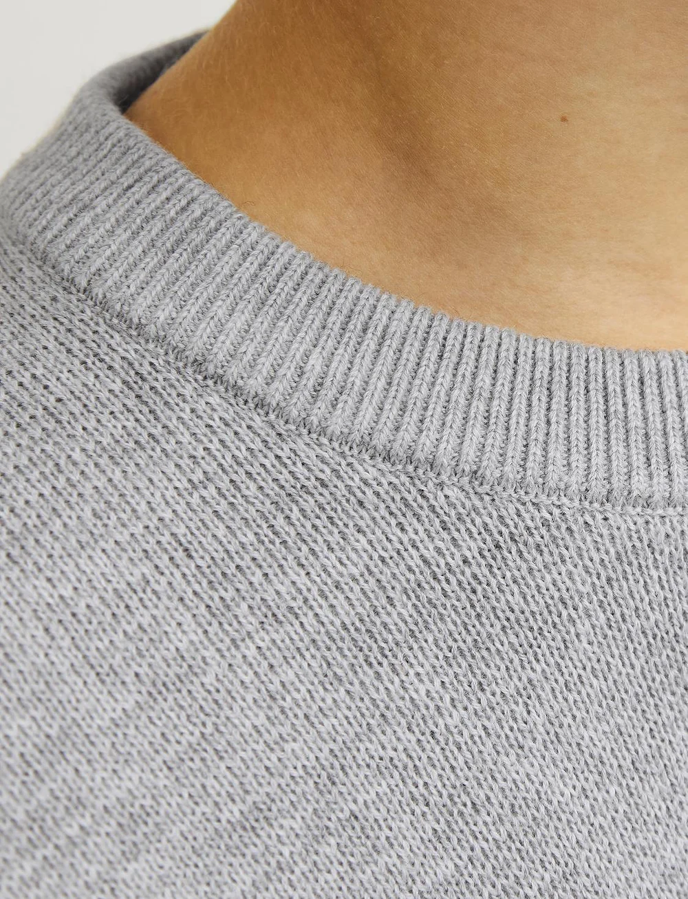 Jack & Jones - JPRBLAMILANO STITCH KNIT CREW NECK JNR - pullover - light grey melange - 2