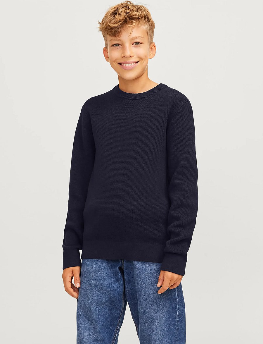Jack & Jones - JPRBLAMILANO STITCH KNIT CREW NECK JNR - pullover - night sky - 0