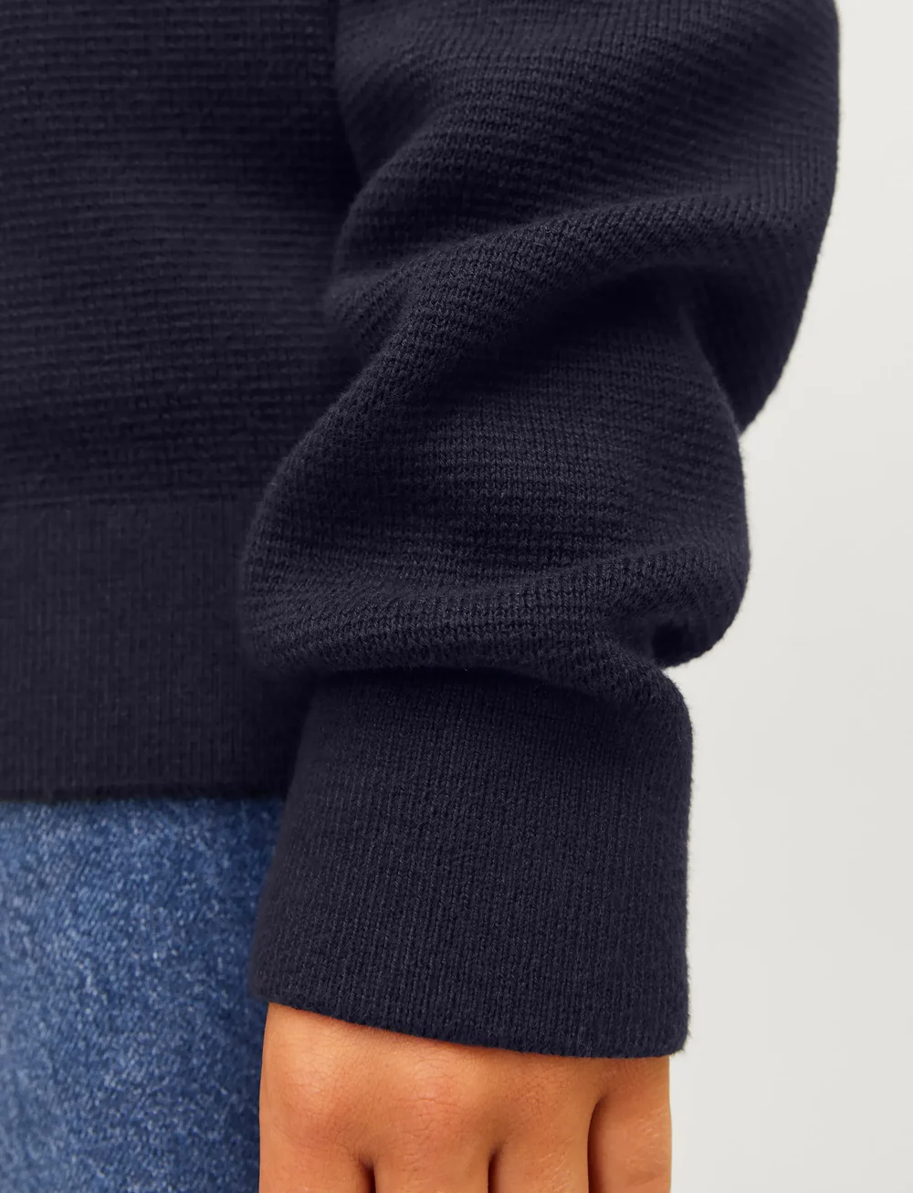 Jack & Jones - JPRBLAMILANO STITCH KNIT CREW NECK JNR - pullover - night sky - 3