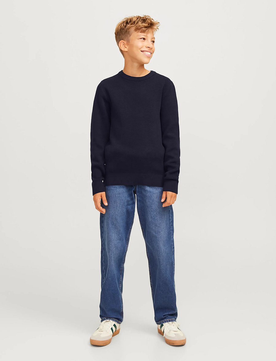 Jack & Jones - JPRBLAMILANO STITCH KNIT CREW NECK JNR - pullover - night sky - 4