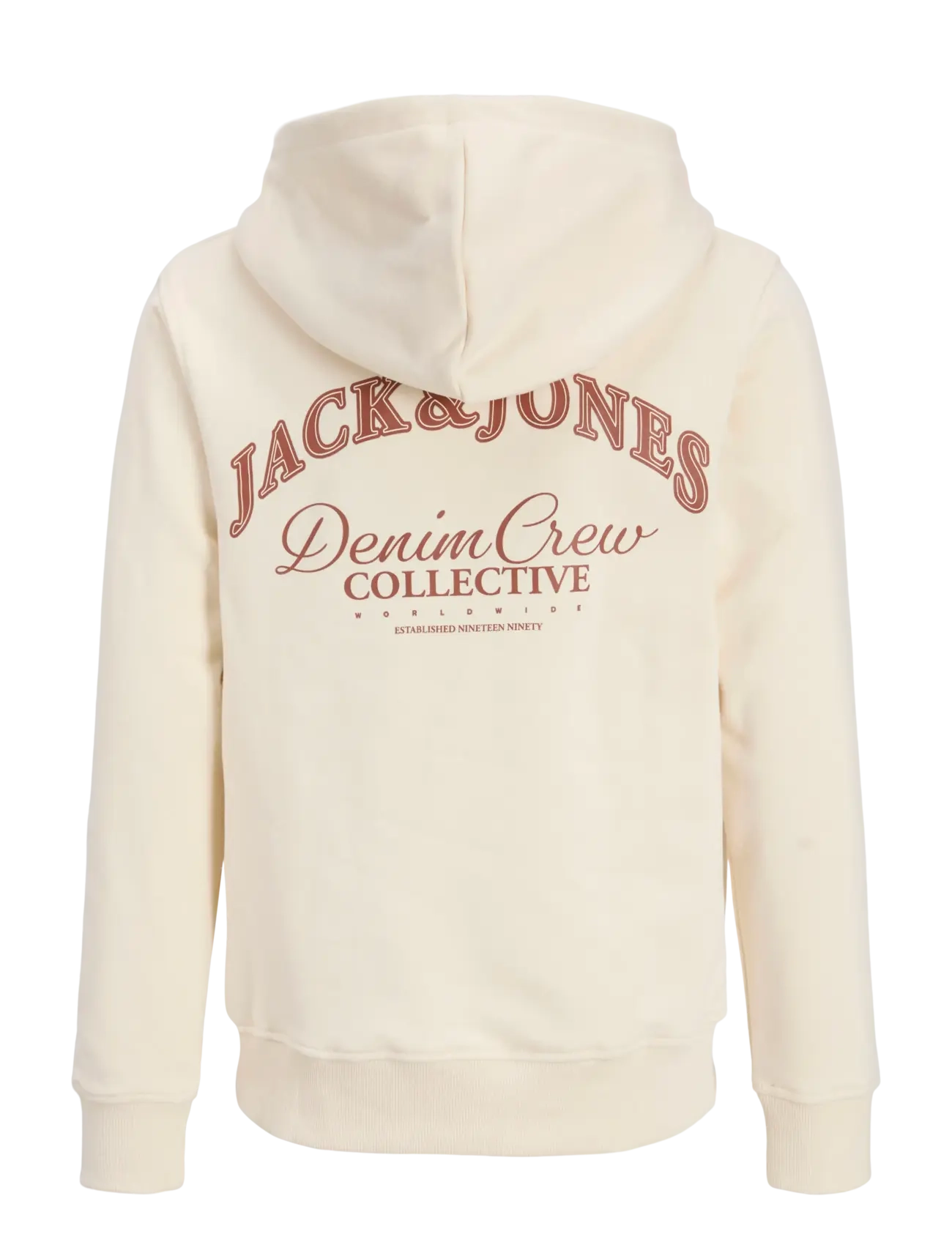 Jack & Jones - JJEBRANDES BACKP RELAXED SWEAT H SN JNR - kapuzenpullover - antique white - 2