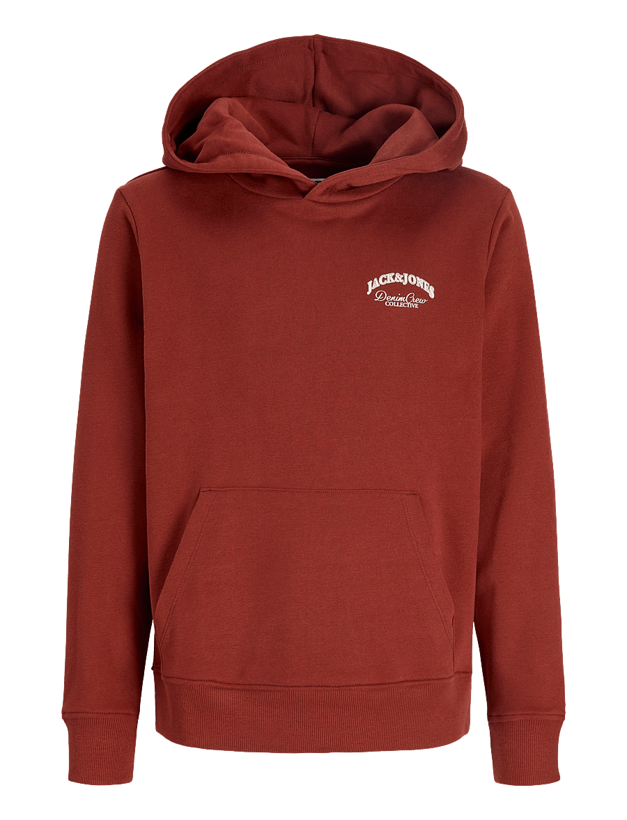 Jack & Jones - JJEBRANDES BACKP RELAXED SWEAT H SN JNR - kapuutsiga pusad - fired brick - 1