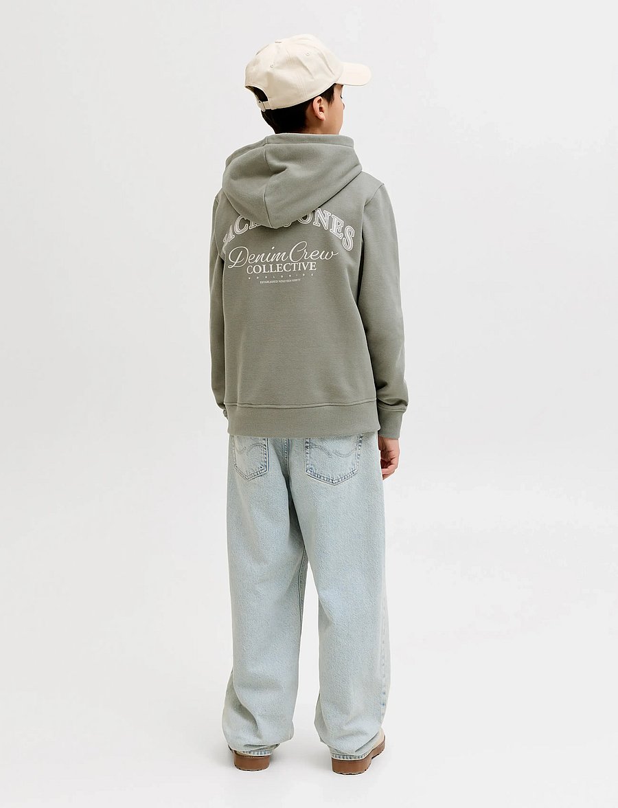Jack & Jones - JJEBRANDES BACKP RELAXED SWEAT H SN JNR - hættetrøjer - vetiver - 3