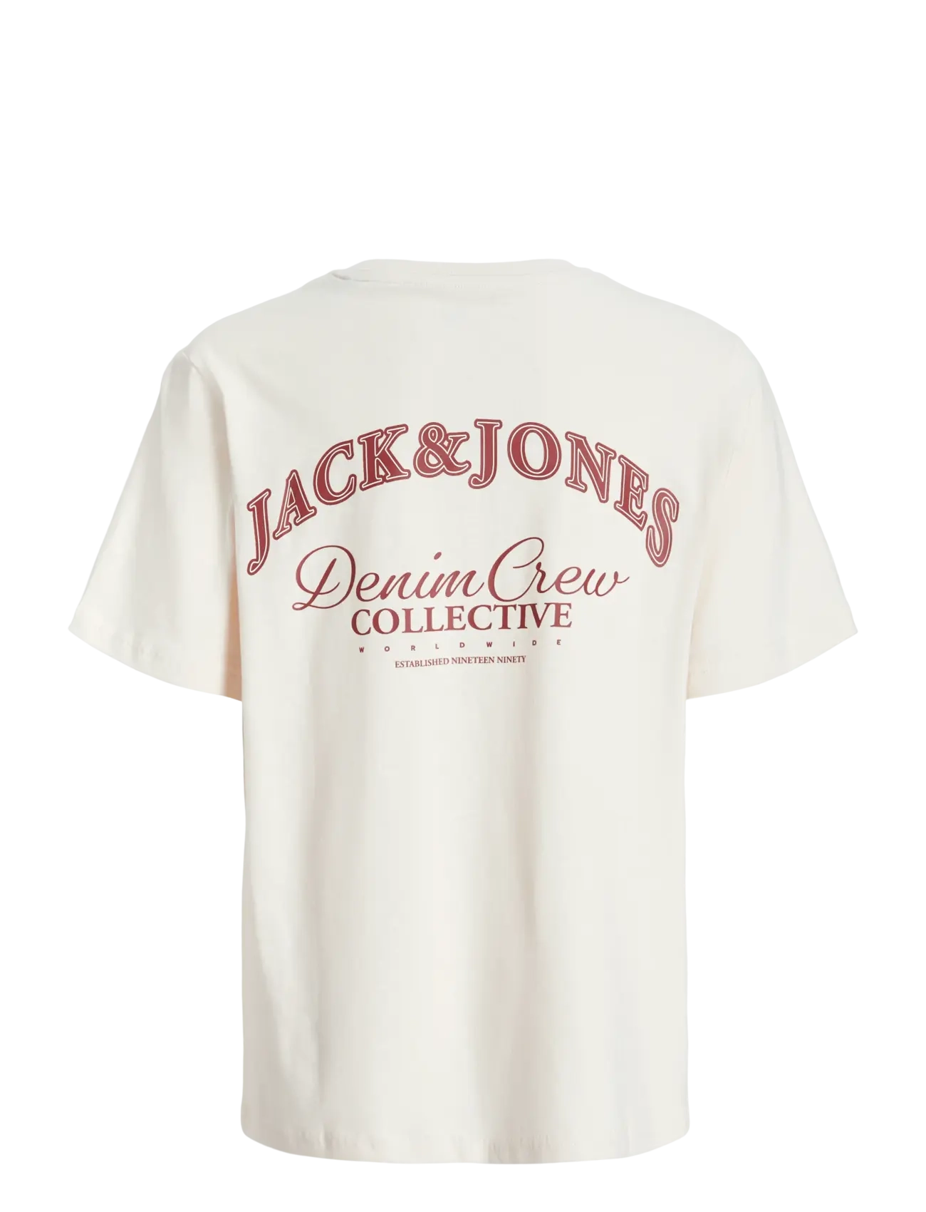 Jack & Jones - JJEBRANDES BACKP RELAXED TEE SS SN JNR - kortærmede t-shirts - antique white - 2