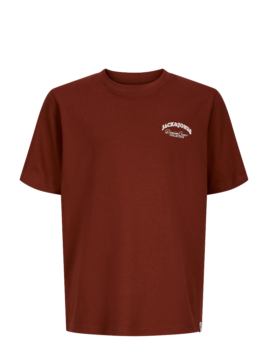 Jack & Jones - JJEBRANDES BACKP RELAXED TEE SS SN JNR - kurzärmelige - fired brick - 1